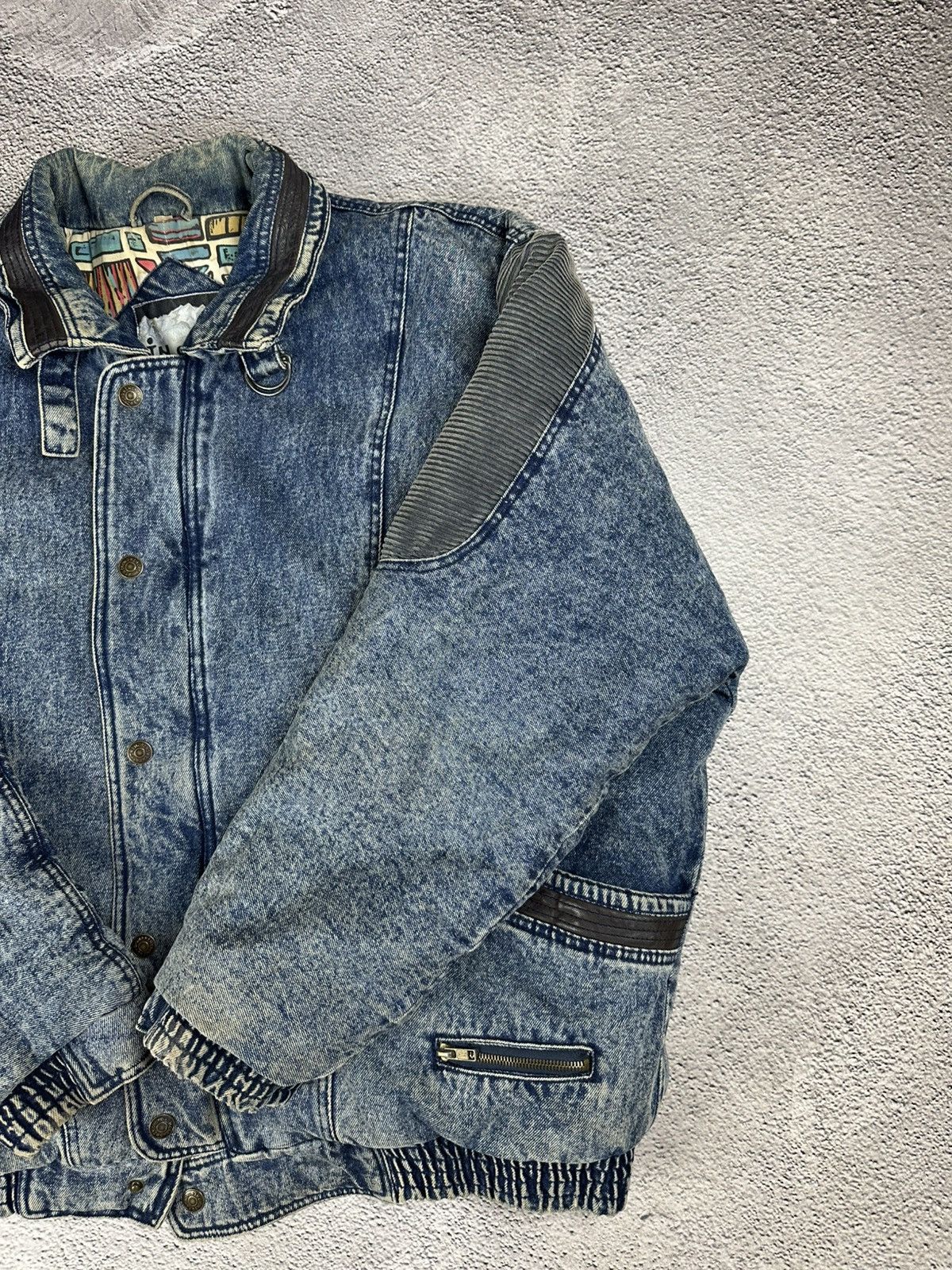 If Six Was Nine Vintage In Crowd Denim Jacket 90s Hip Hop Style Faded Japan Size US XL / EU 56 / 4 - 16 Thumbnail