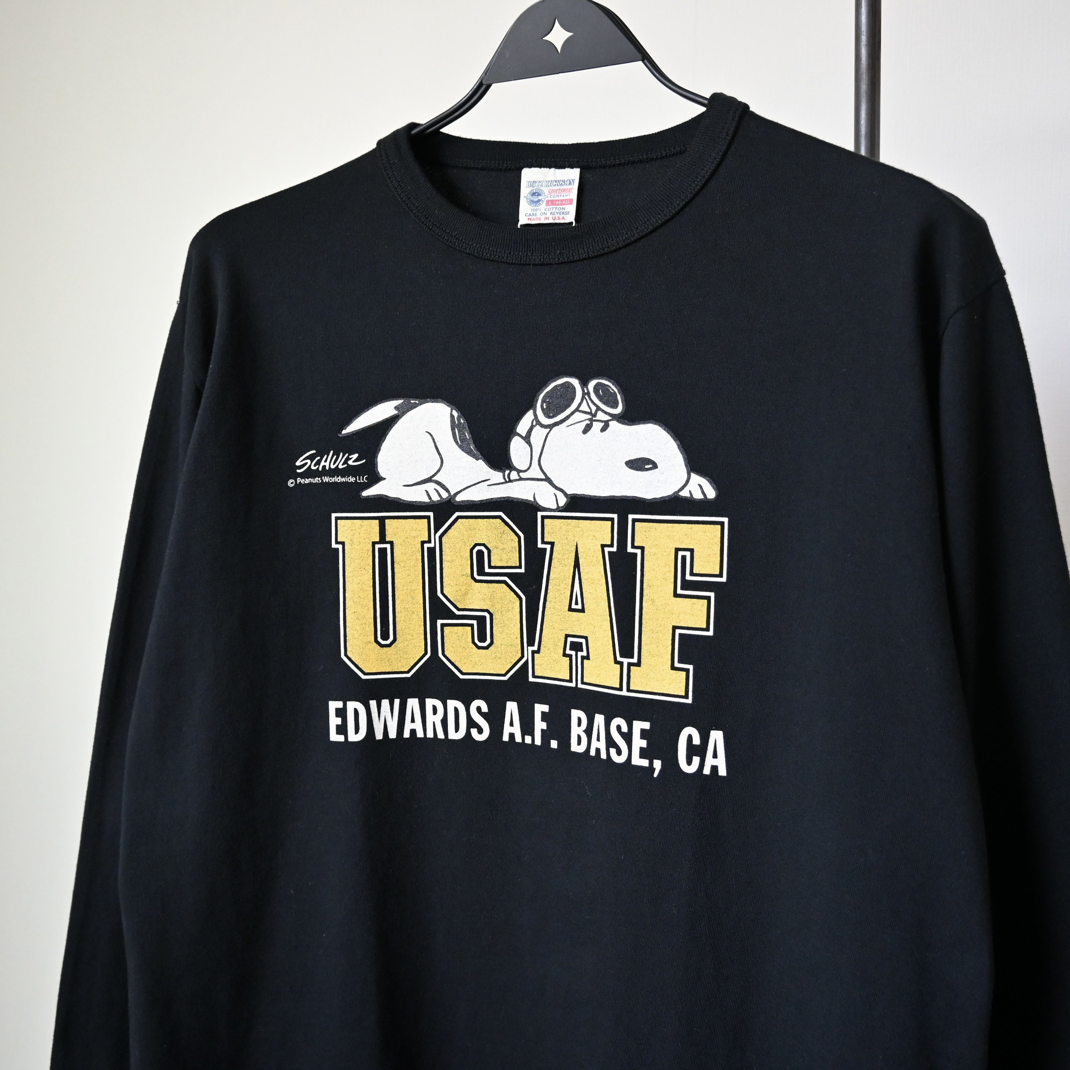 Buzz Rickson's BUZZ RICKSON'S x PEANUTS USAF Snoopy T-shirt, made in USA, L Size US M / EU 48-50 / 2 - 7 Thumbnail