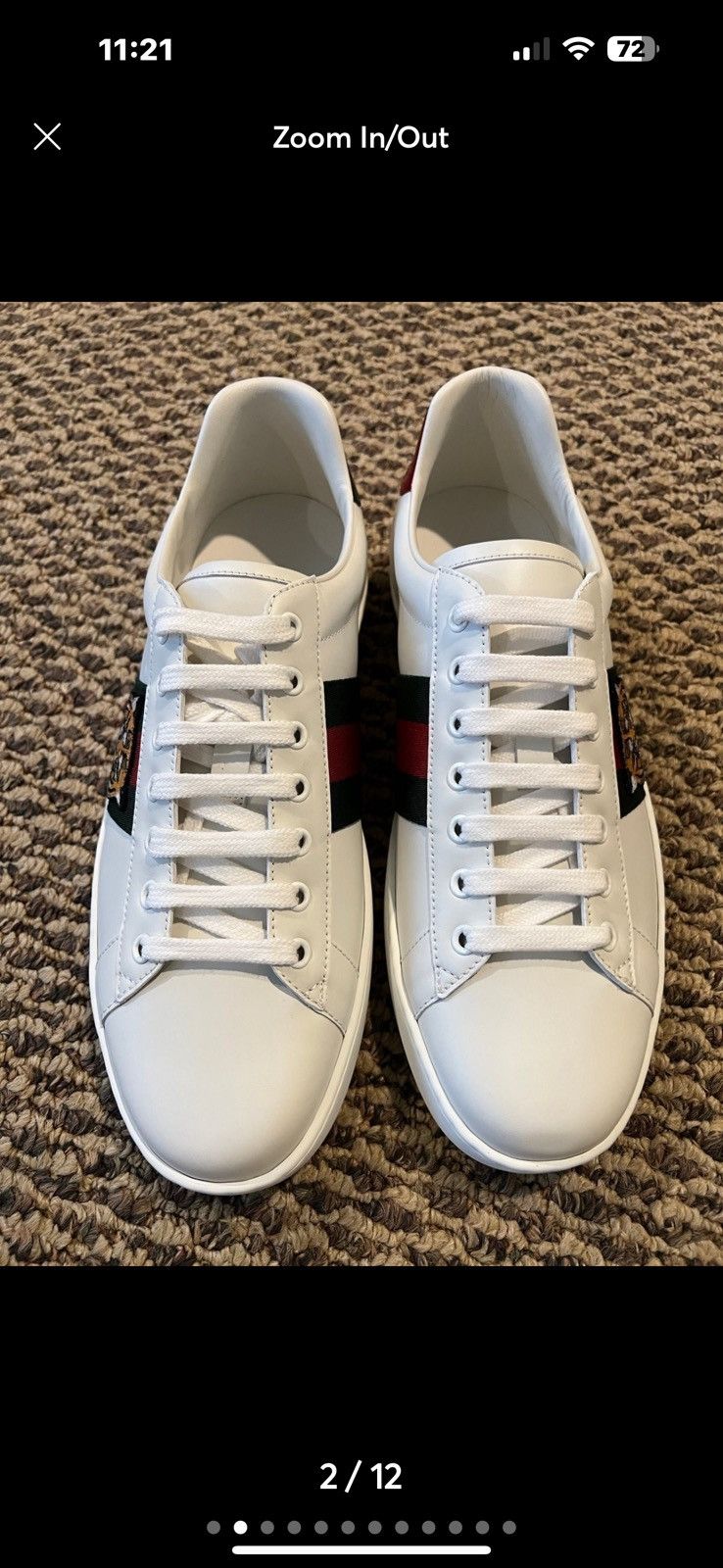 Gucci Gucci ace embroidered tiger Size US 9 / EU 42 - 3 Thumbnail