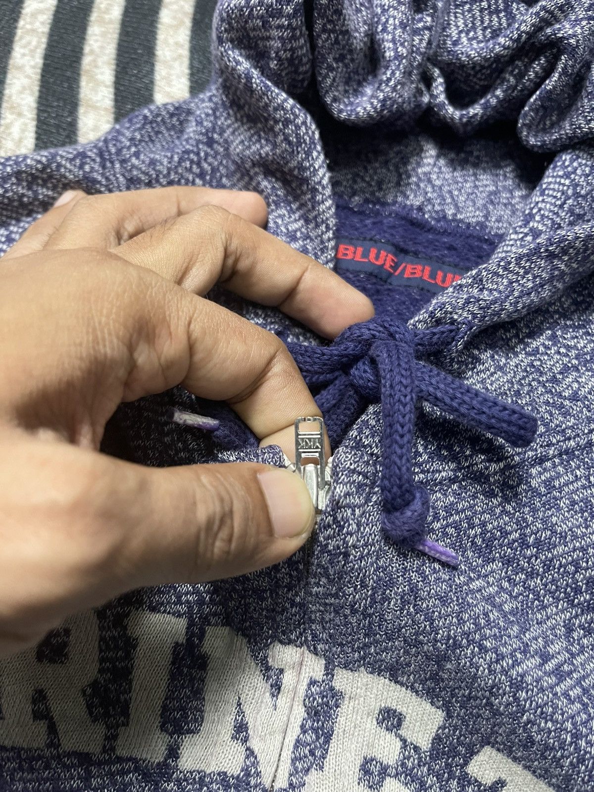 Blue Blue Japan 90s BLUE BLUE JAPAN “MARINE TIME B.B” INDIGO DYE FULL ZIPPER Size US M / EU 48-50 / 2 - 8 Thumbnail