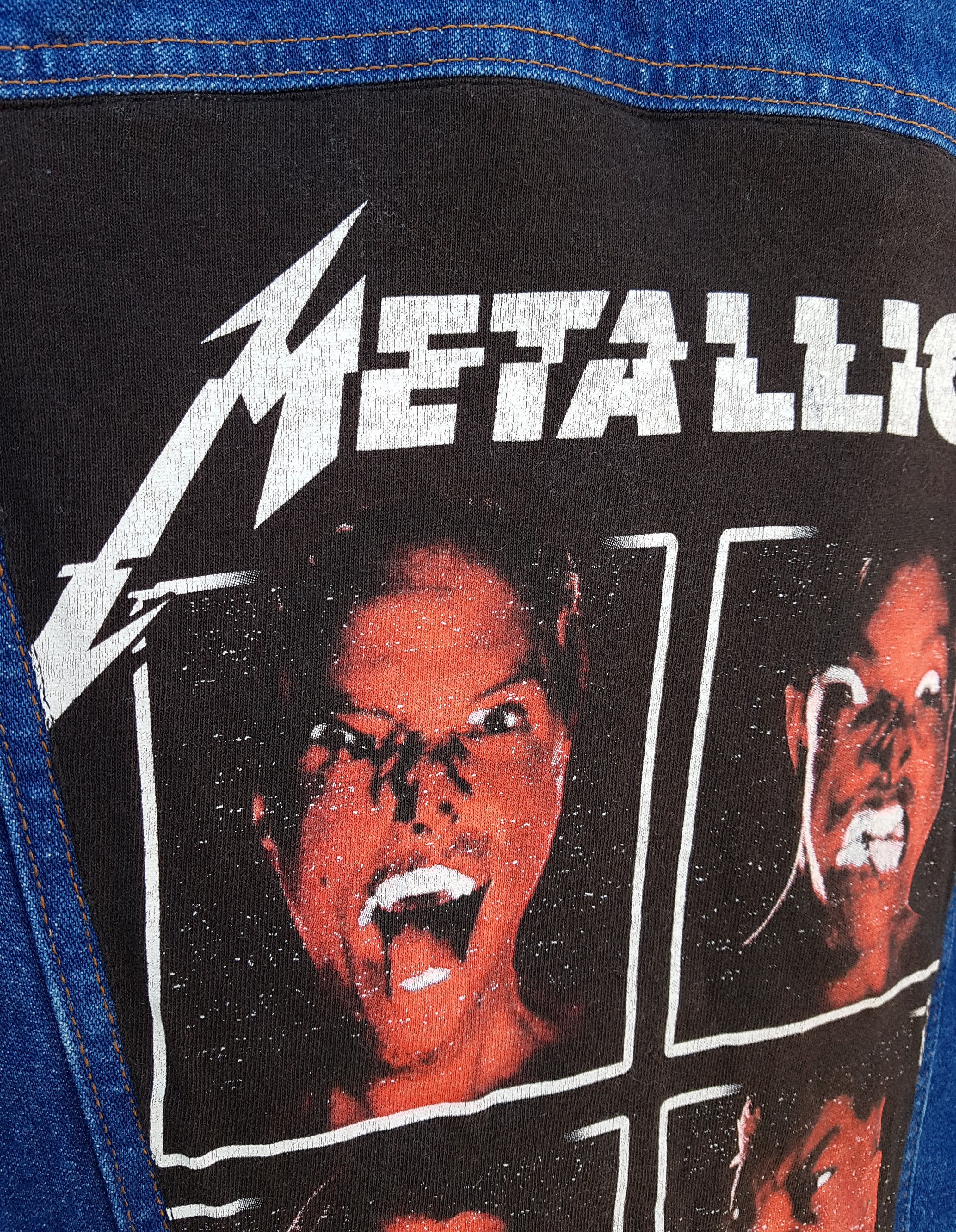 Wrangler Metallica WorldWired Vintage Wrangler Denim Jean Jacket sz L Size US L / EU 52-54 / 3 - 8 Thumbnail