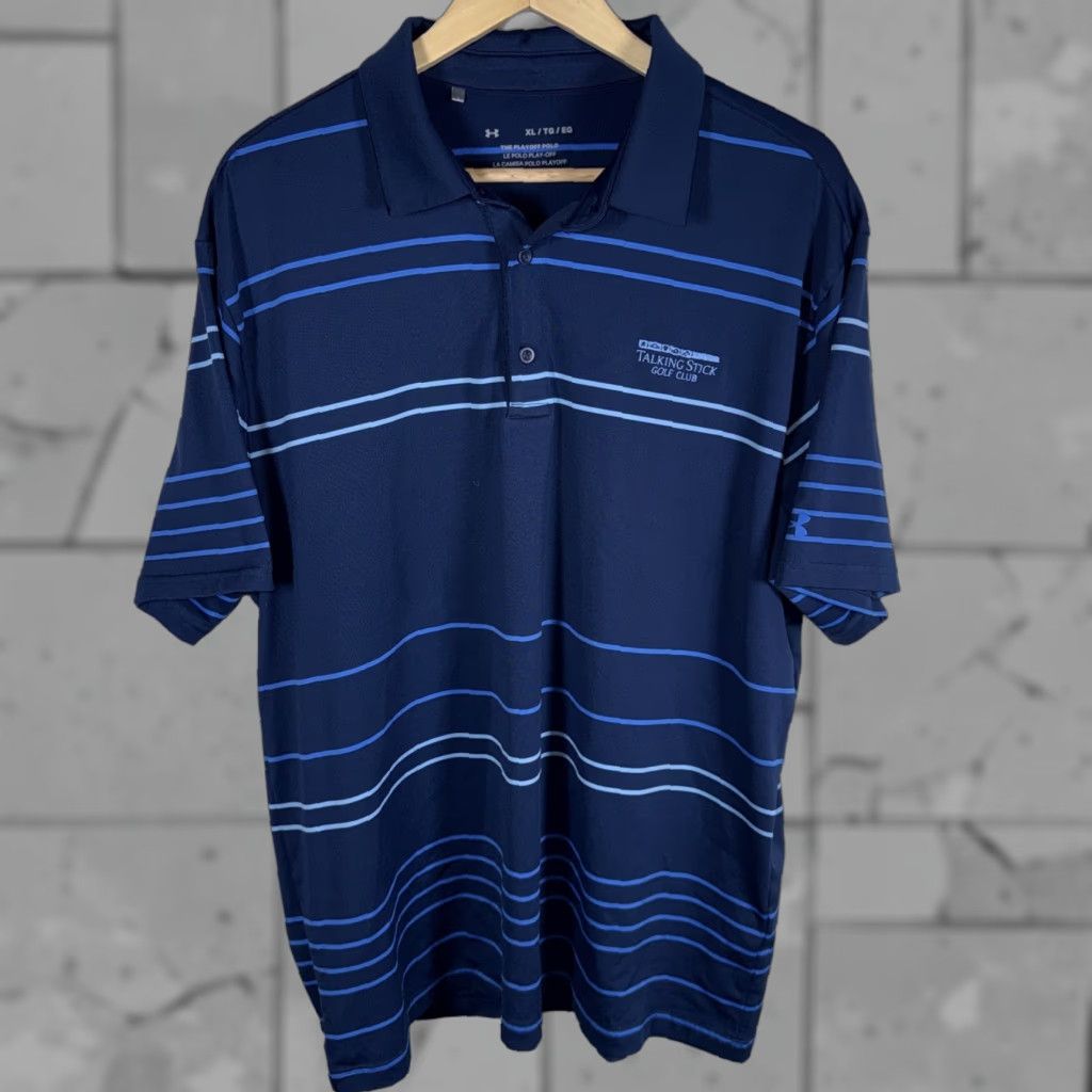 Under Armour Under Armour Playoff Polo Shirt Mens XL Blue Size US XL / EU 56 / 4 - 1 Thumbnail
