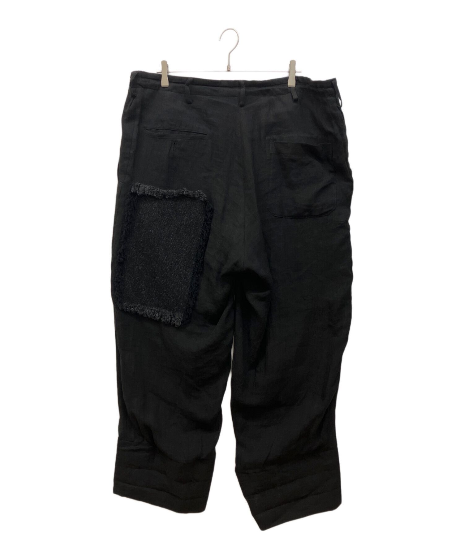Yohji Yamamoto Yohji Yamamoto pour homme LINEN TWEED PATCHWORK PANTS Size US 43 - 2 Thumbnail