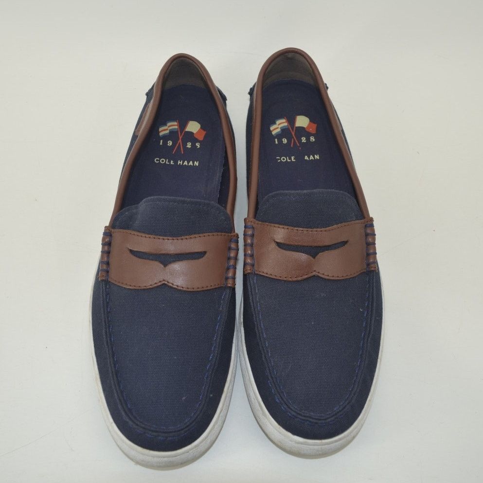 Cole Haan Cole Haan Nantucket Loafer Navy Blue Canvas Sneakers Sz 10M Size US 10 / EU 43 - 5 Thumbnail