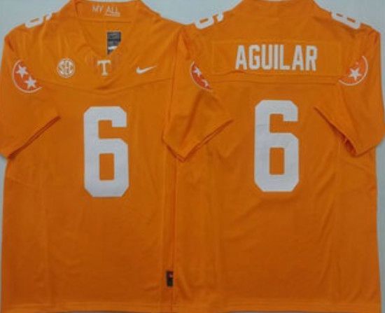 Other Tennessee Volunteers #6 Joey Aguilar Orange 2024 Jersey Size US L / EU 52-54 / 3 - 1 Thumbnail