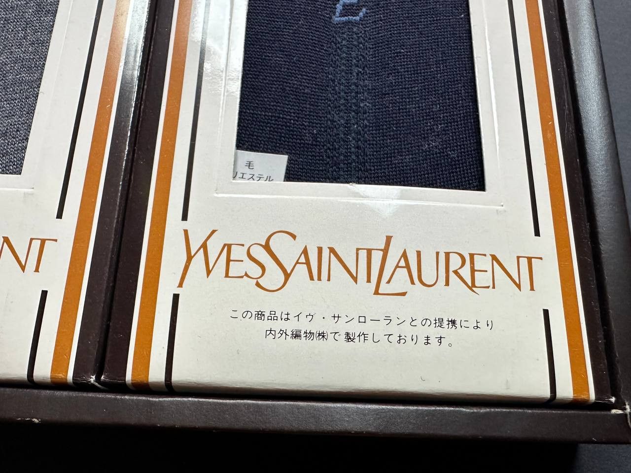 Japanese Brand × Yves Saint Laurent Yves Saint Laurent Socks Box Rare New Japan Vintage. Size ONE SIZE - 3 Thumbnail
