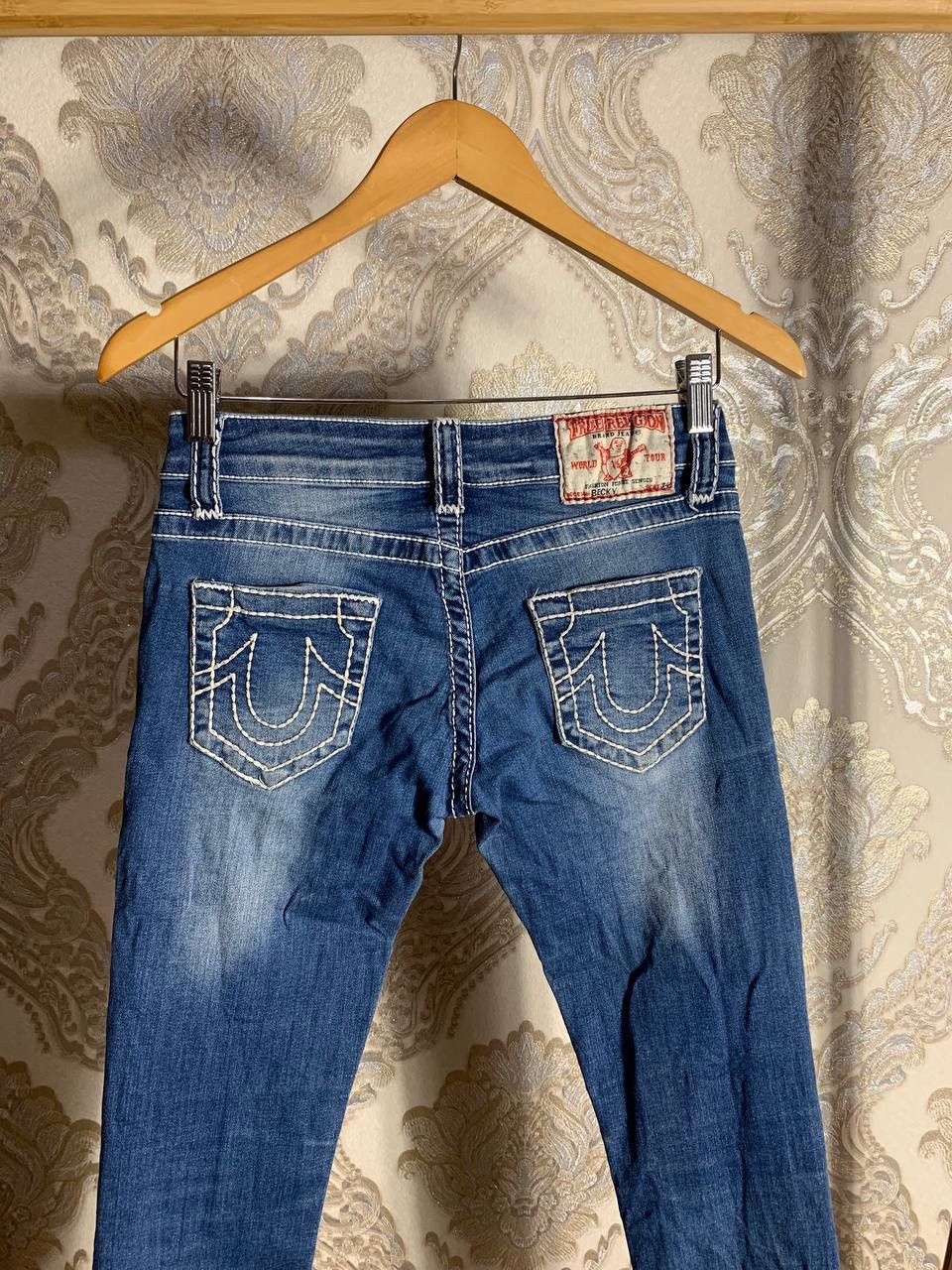 True Religion VINTAGE TRUE RELIGION DESIGNER JEANS DENIM RETRO Y2K 90s USA Size 28" / US 6 / IT 42 - 15 Thumbnail