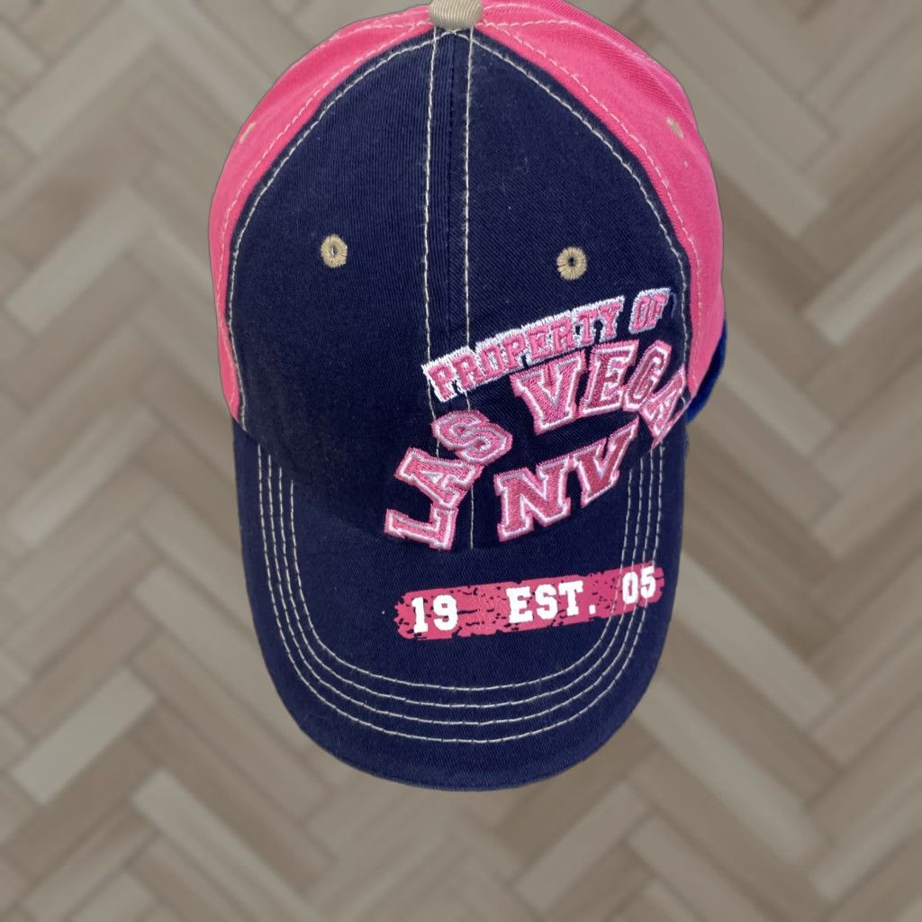 Vintage VINTAGE Kaufman Las Vegas Baseball Hat Snapback Championship Cap Adjustable Men’s One Size Blue Pink / 234 Size ONE SIZE - 1 Thumbnail