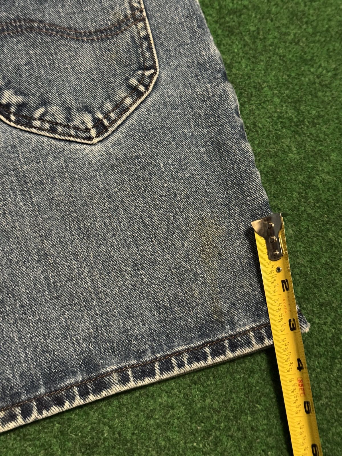 Vintage Vintage 90s Lee Jorts Womens 6 Med 26 7” Grunge Denim Shorts Size 28" / US 6 / IT 42 - 9 Thumbnail