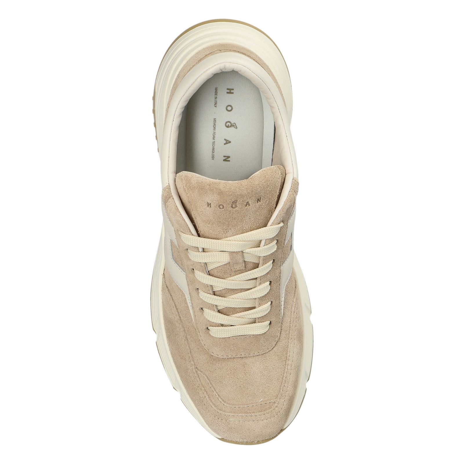 HOGAN 'Hi-Fi' Beige Sports Shoes New & Authentic (Women's si