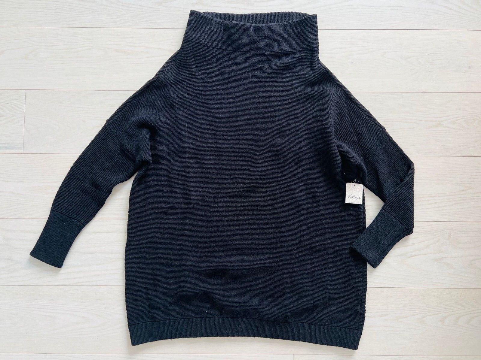 Free People Free People Ottoman Slouchy Sweater Tunic Black ( S ) Size S / US 4 / IT 40 - 6 Thumbnail