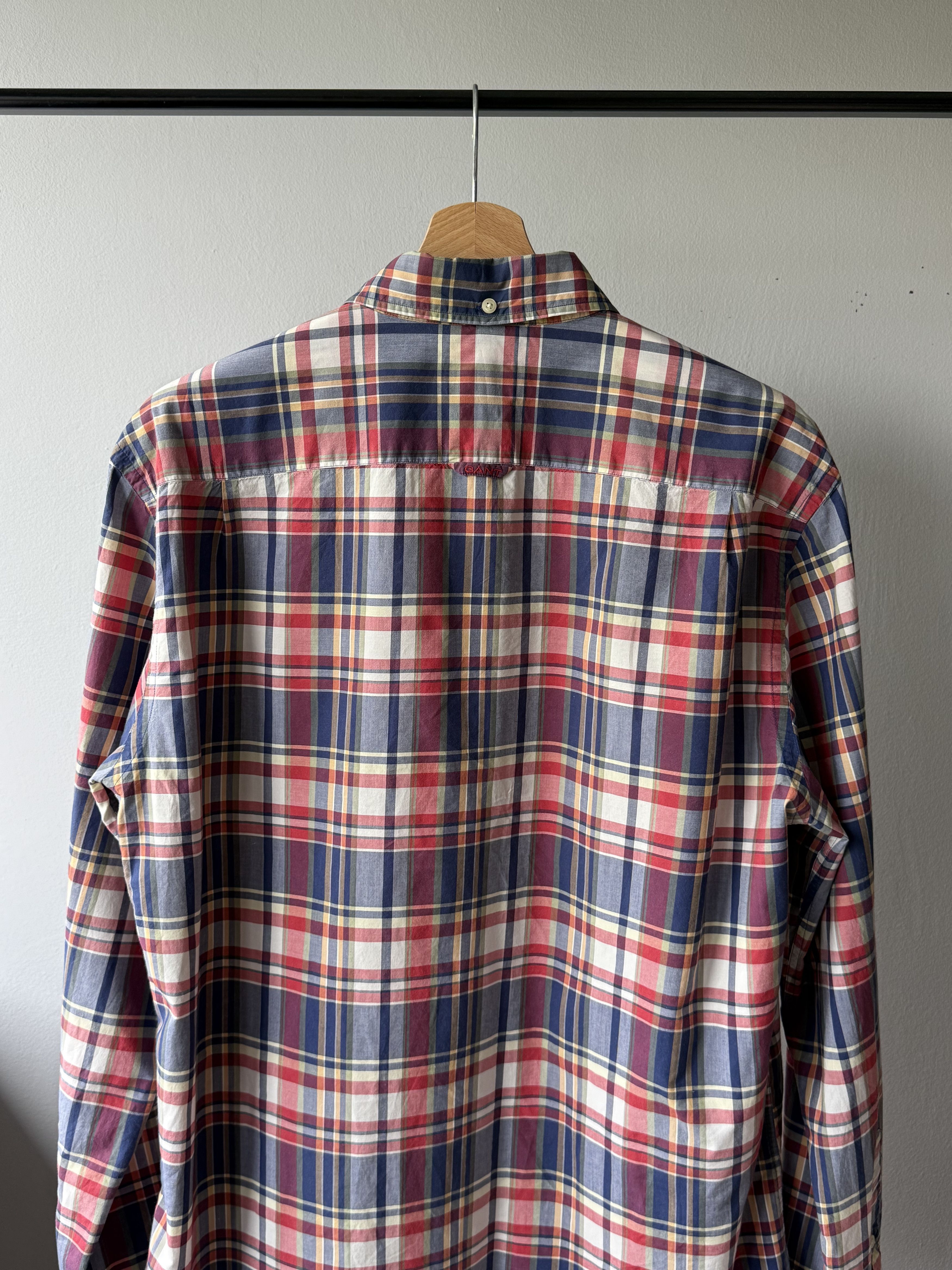 Gant × Gant Rugger Gant YALE CO-OP Archive Poplin Campus Store Plaid L/S Shirt Size US XL / EU 56 / 4 - 4 Thumbnail