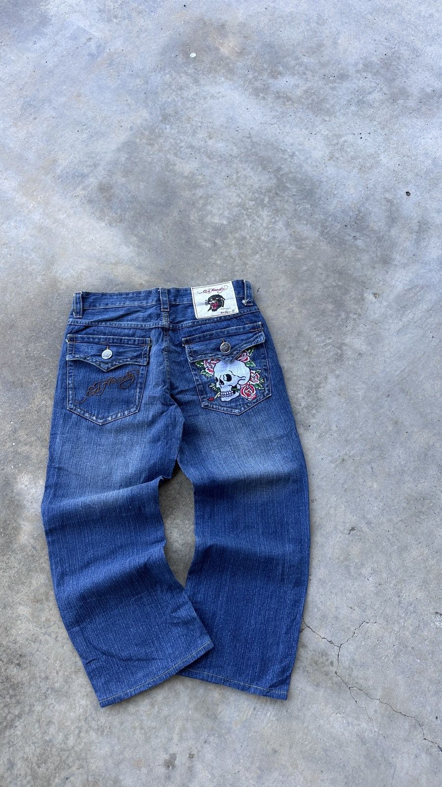 Ed Hardy VINTAGE ED HARDY TATTO WEAR JEANS💥 Size US 34 / EU 50 - 1 Thumbnail