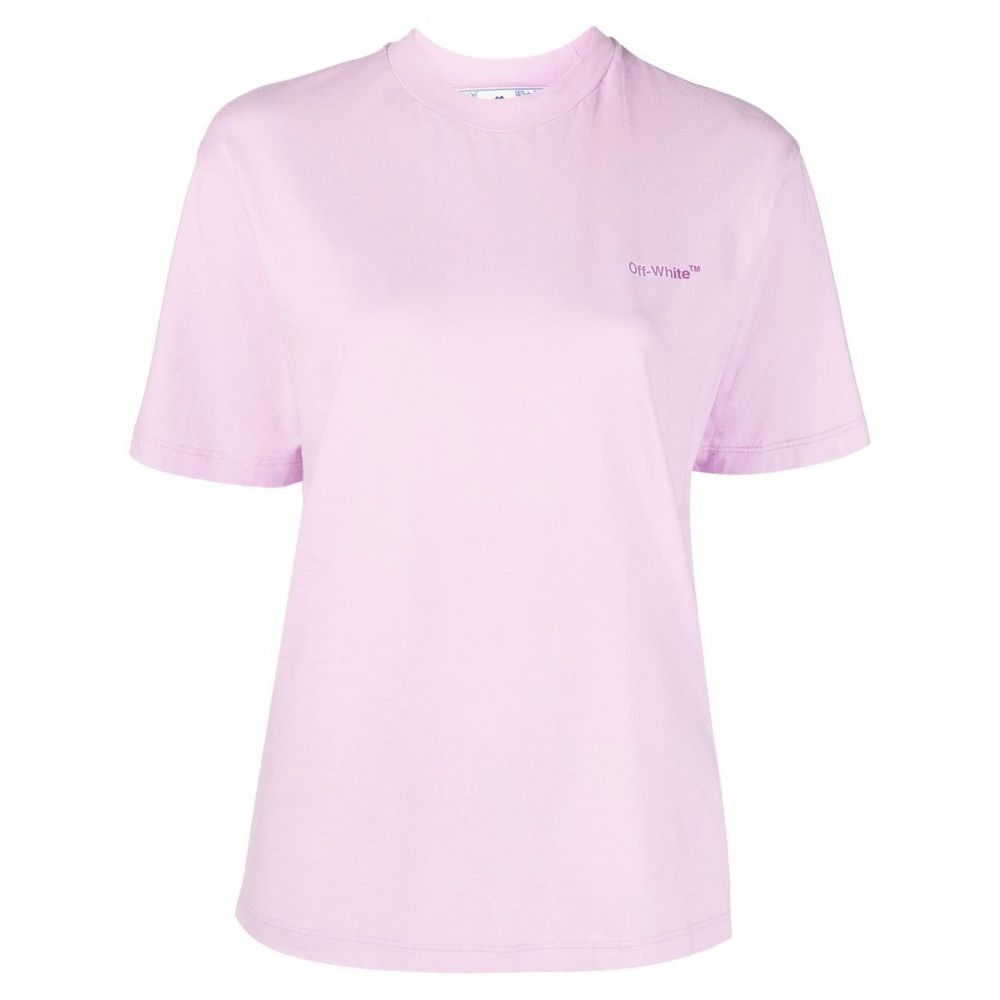Off-White o1gr1nt1124 Diag Regular T-Shirt in Pink Size XS / US 0-2 / IT 36-38 - 1 Thumbnail