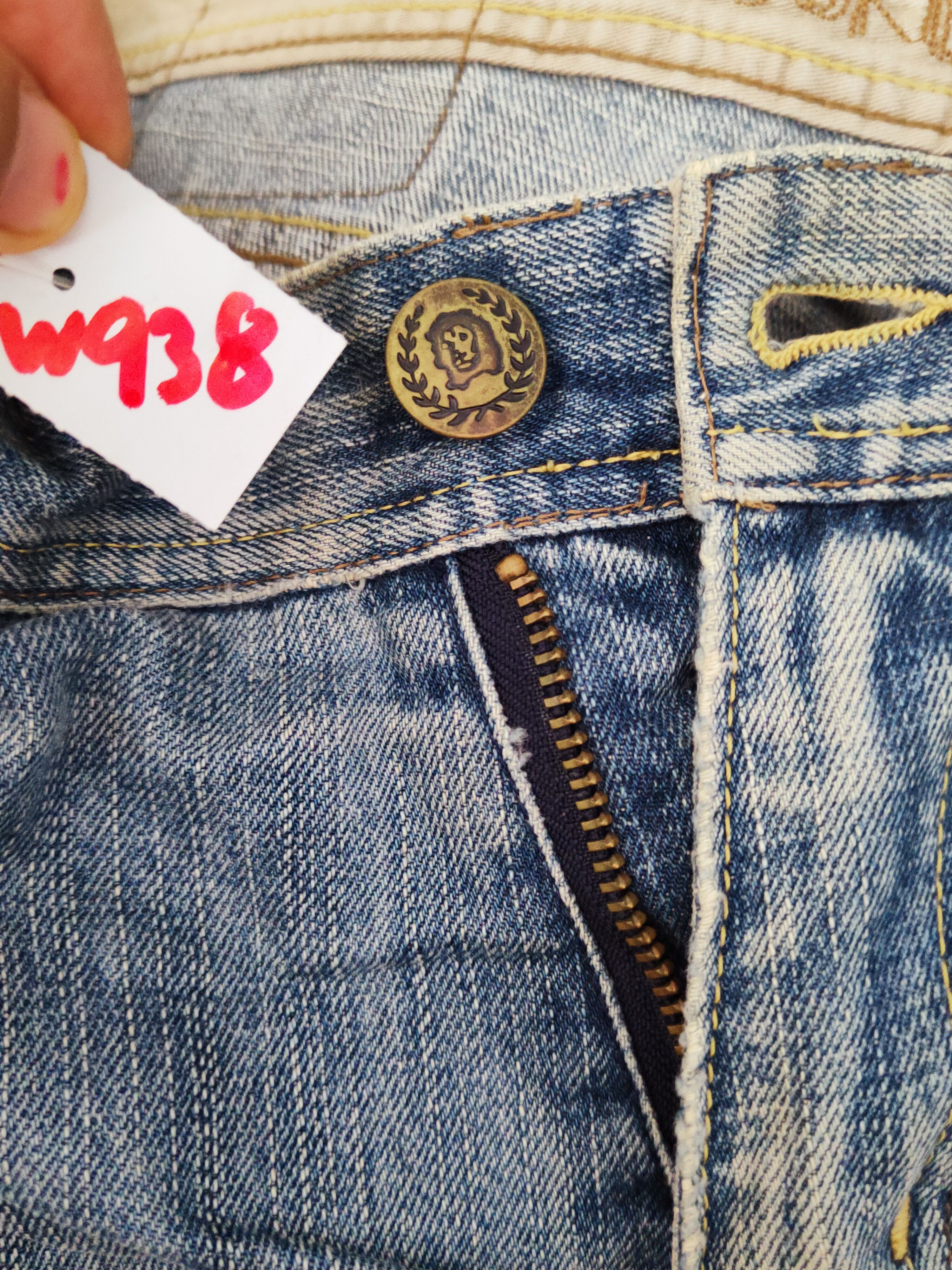 Brooklyn Industries Brooklyn Industries Blue Faded Distressed Ripped Jeans #W938 Size US 34 / EU 50 - 17 Thumbnail