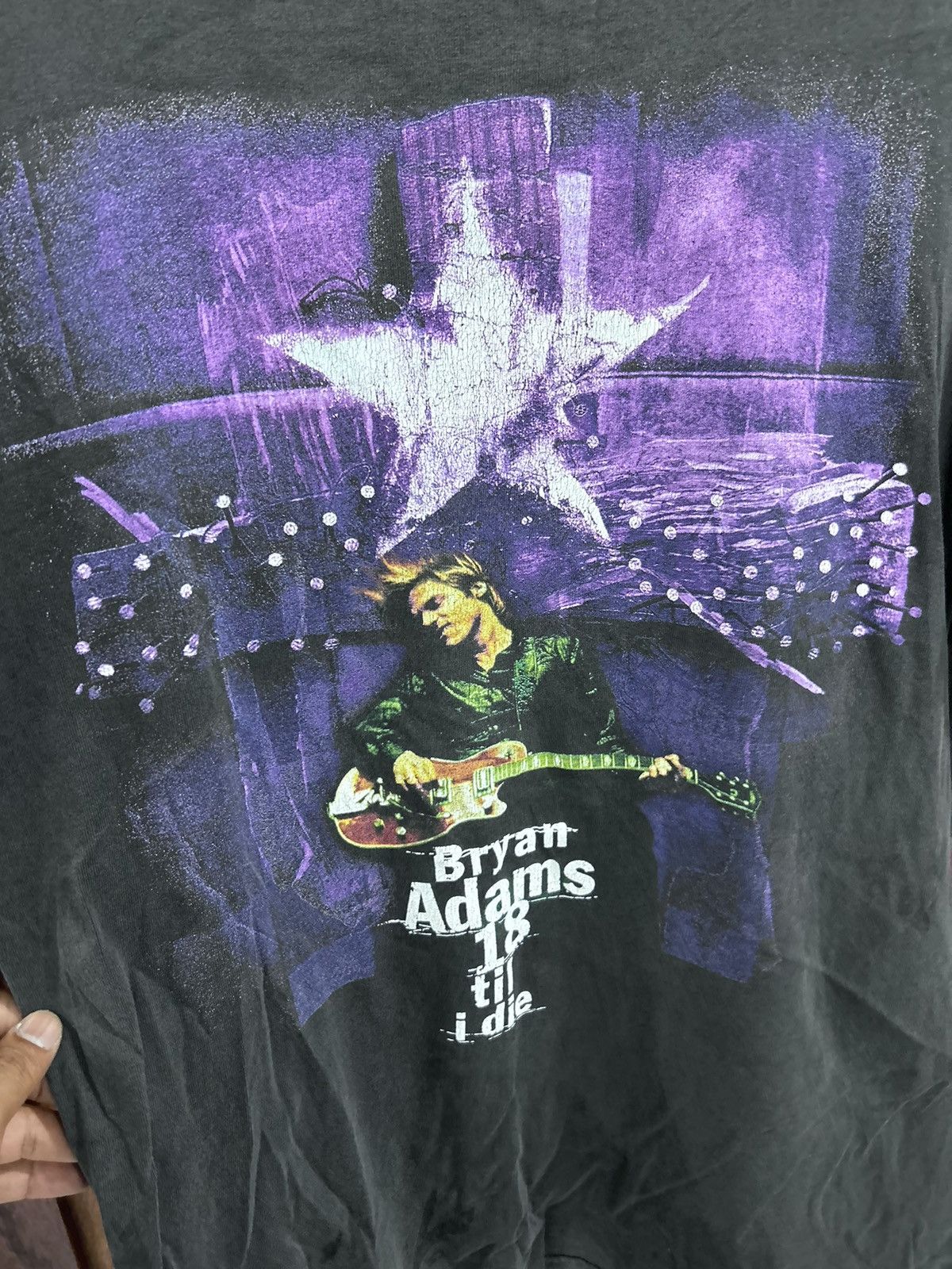 Band Tees Vintage Bryan Adam 18 til i die tour 1997 Size US L / EU 52-54 / 3 - 3 Thumbnail
