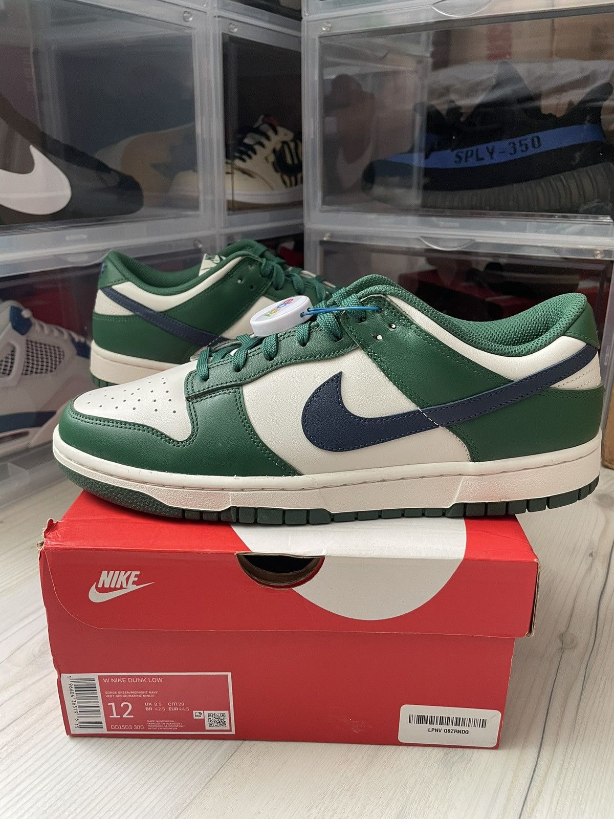 Nike Nike Dunk Low Gorge Green Midnight Navy Size US 12 / IT 42 - 1 Thumbnail