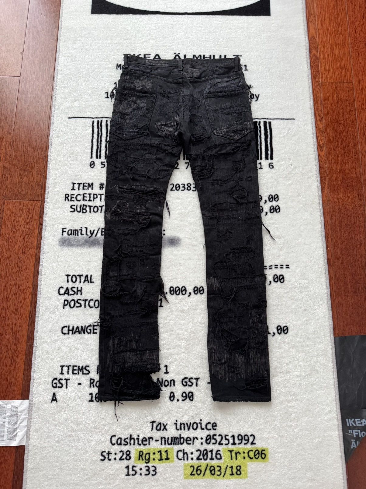 Undercover AW05 “Arts & Crafts” 85 Distressed Denim Size US 31 - 4 Thumbnail