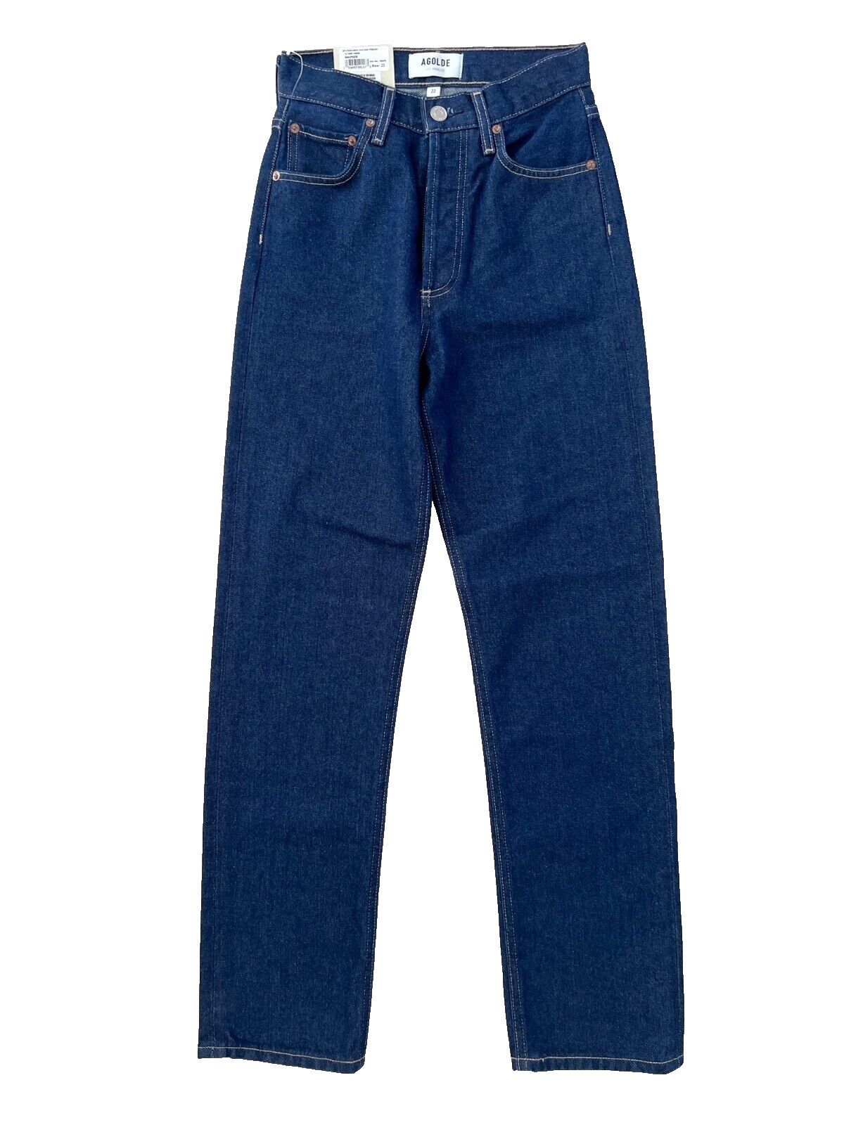 Agolde AGOLDE 90's Pinch Waist High-Rise Denim Jeans in Whisper 22 Size 22" - 3 Thumbnail