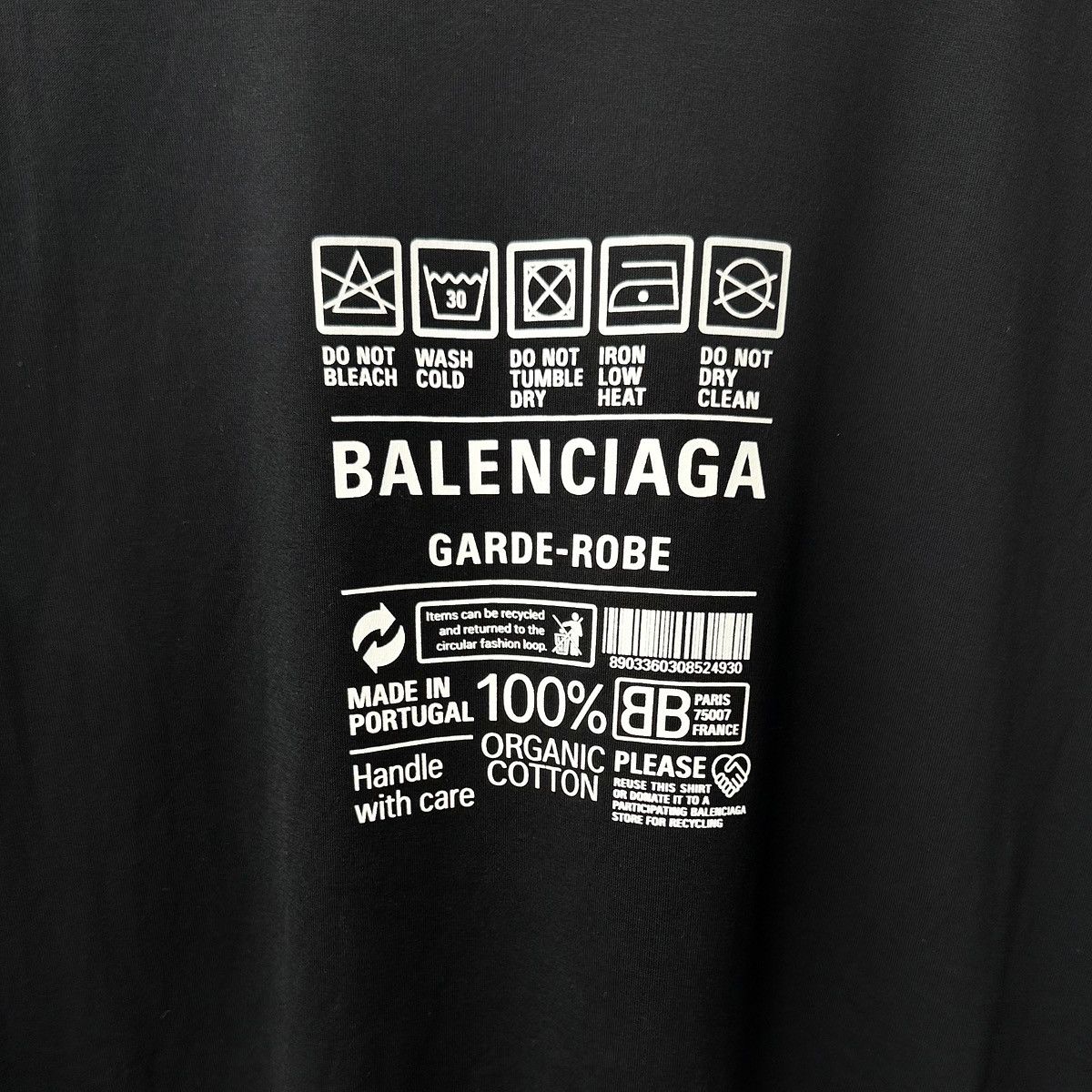 Balenciaga Balenciaga Giza Composition T-Shirt Size US L / EU 52-54 / 3 - 3 Thumbnail