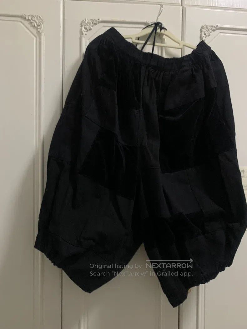 Comme des Garcons Comme Des Garcons size XS Culottes black velvet patchwork Size 23" - 4 Thumbnail