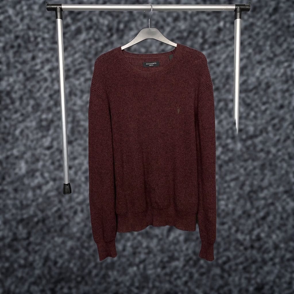 Allsaints Allsaints Rias Crew Neck Mens Knit Sweater M Multicolor Cotton Knit Logo Pullover 90s Style Mens Size US M / EU 48-50 / 2 - 1 Thumbnail