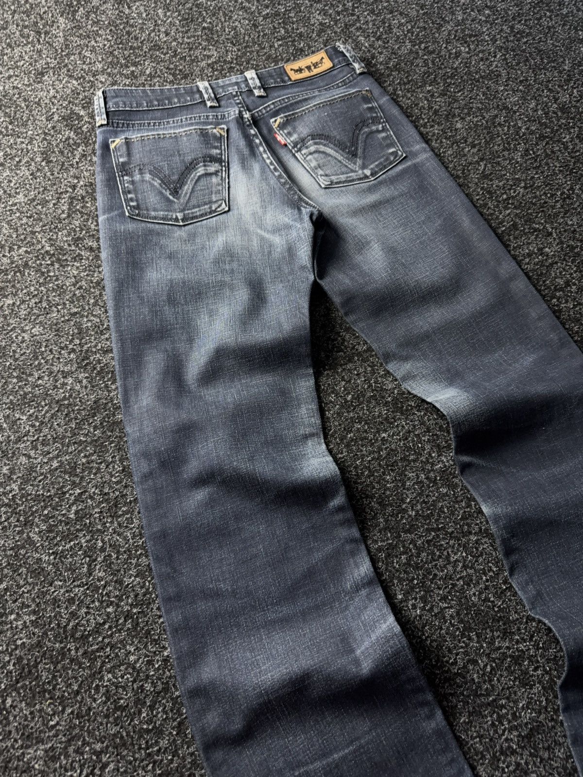 Levi's × Vintage Levi’s 627 Straight Fit Distressed Jeans Y2K Style Size 27" / US 4 / IT 40 - 10 Thumbnail