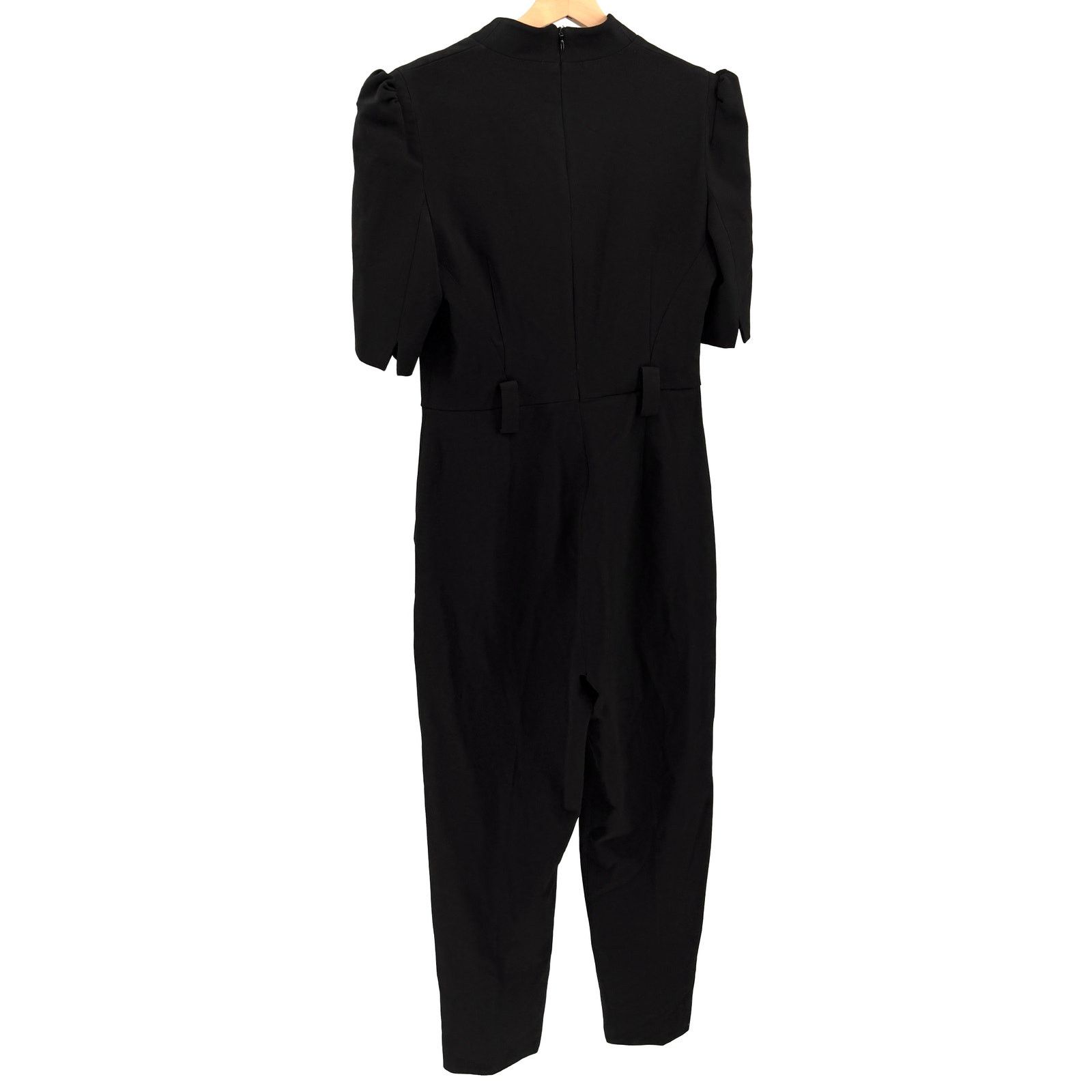 Karen Millen Black Structured Bodice Pockets Tapered Leg Jumpsuit Size 30" / US 8 / IT 44 - 5 Thumbnail