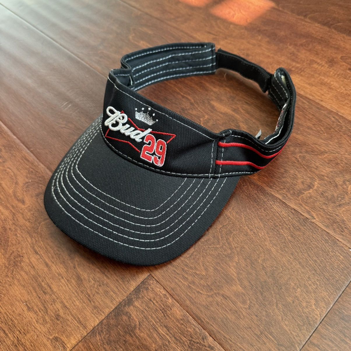 Chase Authentics Vintage Budweiser NASCAR #29 Kevin Harvick visor Size ONE SIZE - 7 Thumbnail