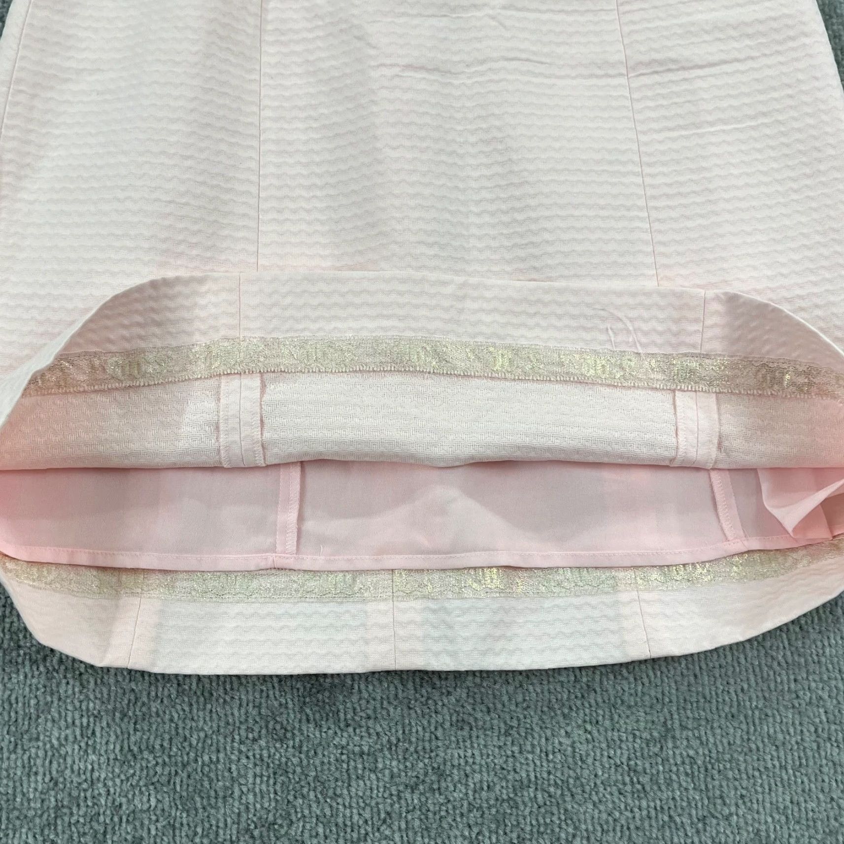 Lilly Pulitzer LILLY PULITZER Dress Womens Size 0 Pearl Shift Paradise Tint Short Pink Gold Size 25" / US 0 / IT 36 - 7 Thumbnail