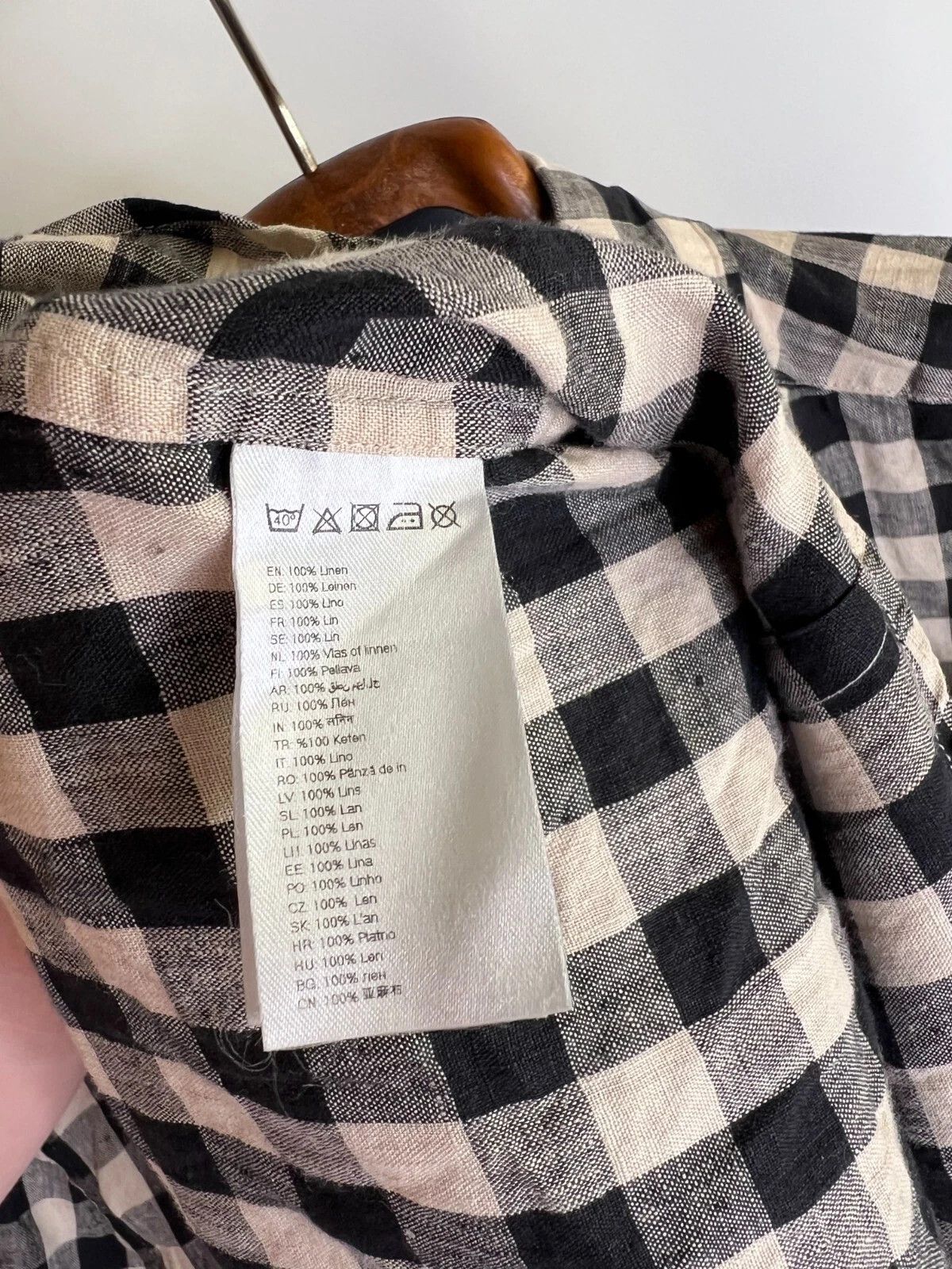 Eton Eton Slim Men's Casual Summer Plaid Linen Short Sleeve Shirt Size US M / EU 48-50 / 2 - 10 Thumbnail