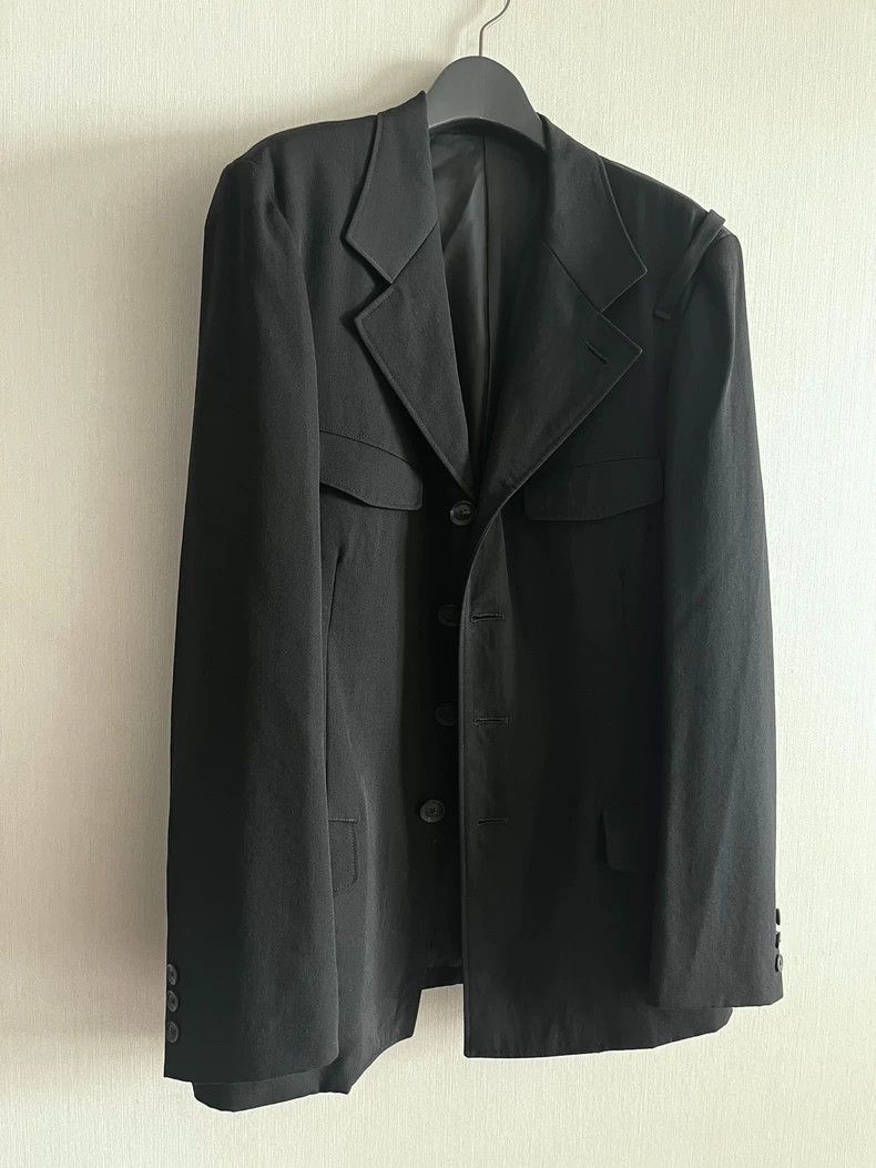 Yohji Yamamoto Yohji Yamamoto size 2 2019 AW Wool Hunting Jacket blazer 25 Size 36S - 2 Thumbnail