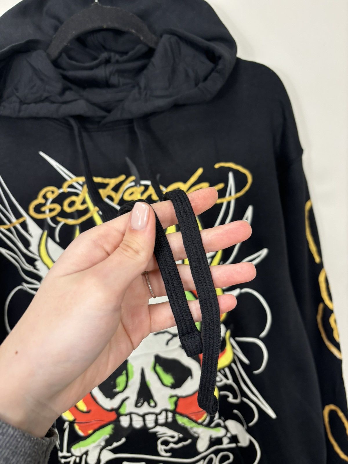 Ed Hardy Vintage Ed Hardy Skull Tattoo Y2K NEW Hype Black Hoodie Size US XL / EU 56 / 4 - 5 Thumbnail