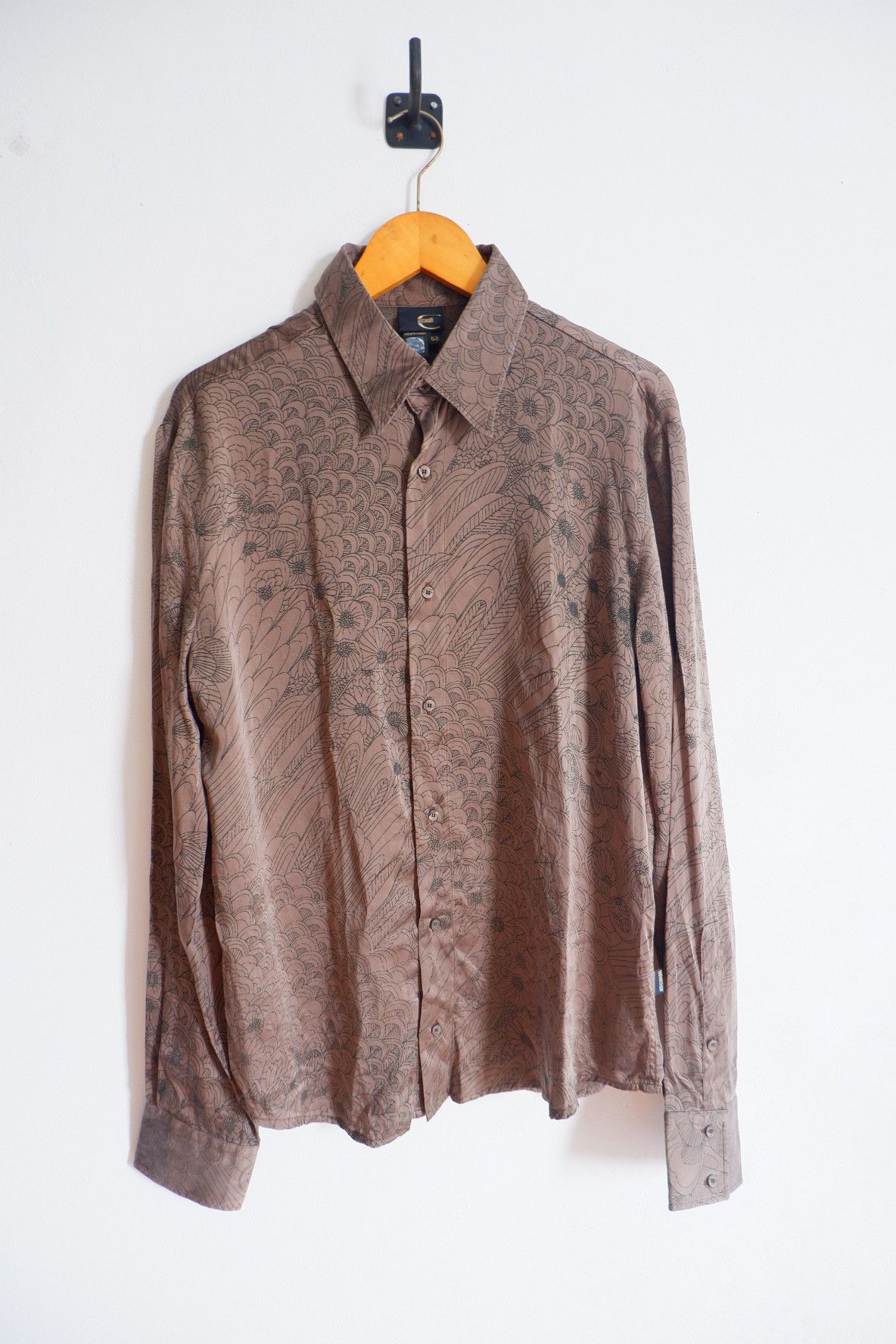 Roberto Cavalli Vintage 2000s Just Cavalli Silk Printed Shirts Size US L / EU 52-54 / 3 - 1 Thumbnail