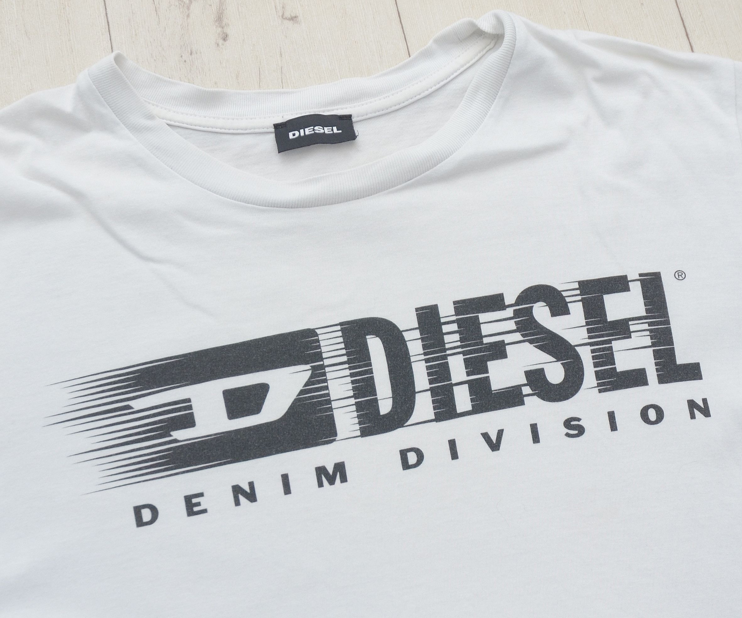 Diesel Diesel T-shirts Logo 90s Y2K Denim Division Big Logo White Size XL / US 12-14 / IT 48-50 - 5 Thumbnail