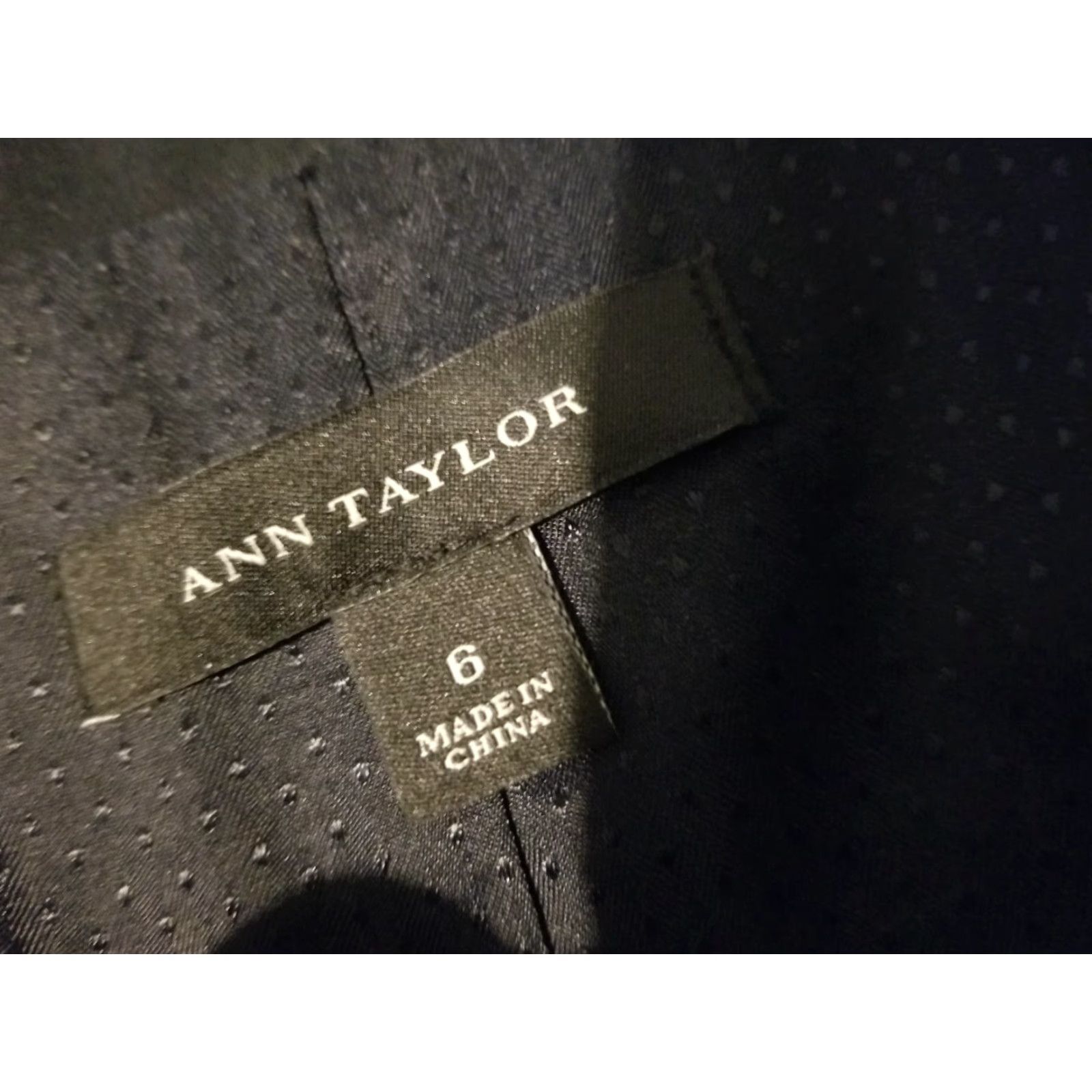 Ann Taylor Womens Ann Taylor Jacket Blazer 6 Black Size M / US 6-8 / IT 42-44 - 4 Thumbnail