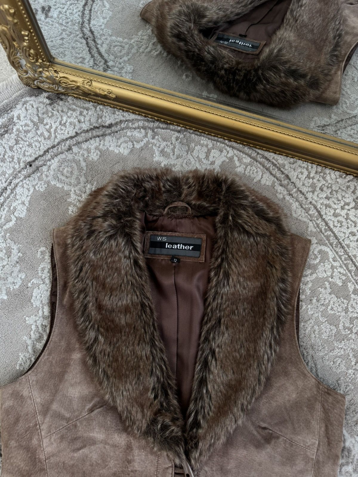 If Six Was Nine Vintage Vest-Jacket Fur/Leather Rick Owens LGB Style Size XL / US 12-14 / IT 48-50 - 2 Thumbnail