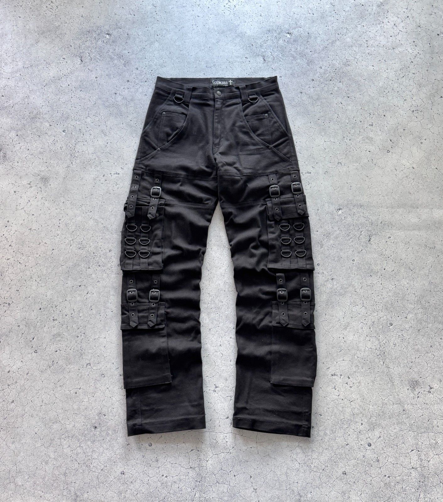 Tripp NYC Gothicana Bandage Cargo Y2K Pants Avantgarde Vintage Size US 32 / EU 48 - 1 Thumbnail