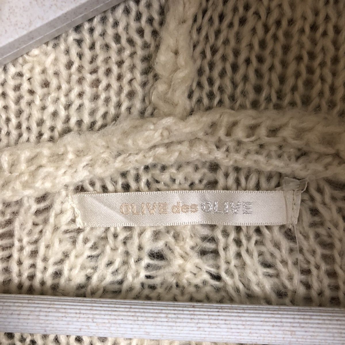 Cloak Olive Des Olive White Hoodie Knitwear #A1309 Size US M / EU 48-50 / 2 - 9 Thumbnail