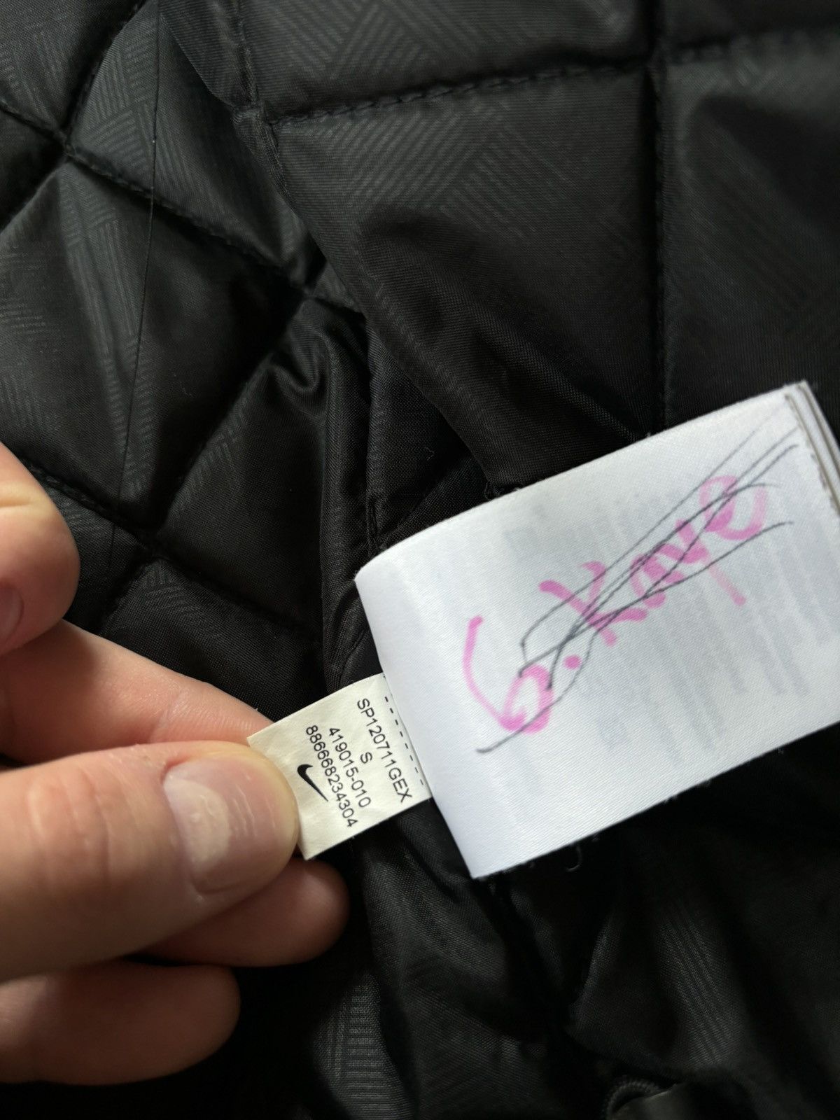 Nike × Vintage Nike The Athletic Dept Men's Black Full Zip Puffer Jacket S Size US S / EU 44-46 / 1 - 7 Thumbnail