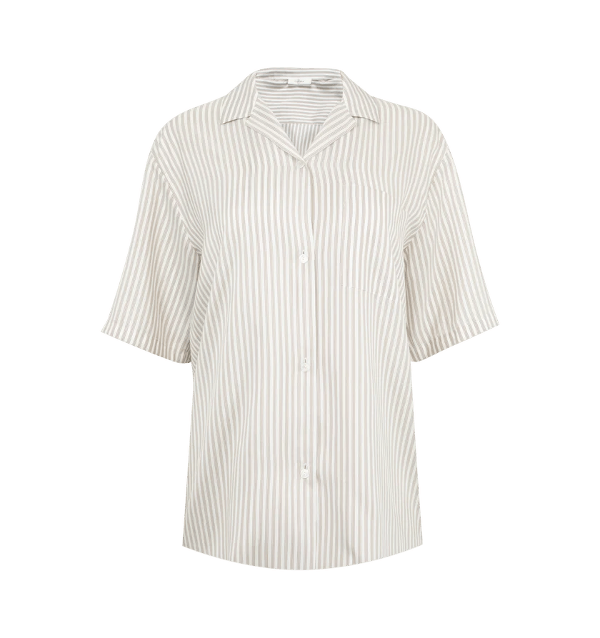 The Row o1h1sh11225 Jorge Shirt in White/Grey Size M / US 6-8 / IT 42-44 - 1 Thumbnail