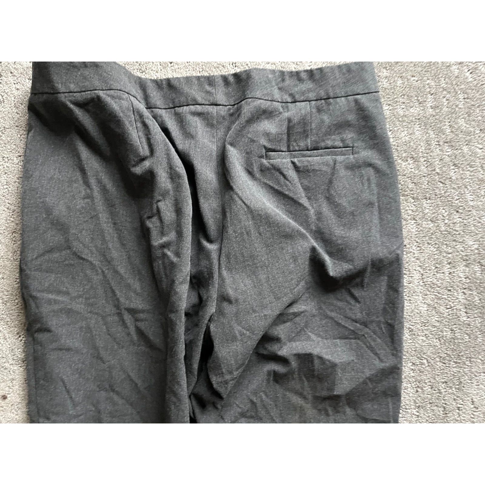 Vince Camuto Vince Camuto Womens Gray Cropped Capri Dress Pants Trousers Plus 14 Beltless Back Zipper 25 Inseam Dress Pants Womens Plus 14 Gray Vince Camuto Size 36" / US 14 / IT 50 - 4 Thumbnail