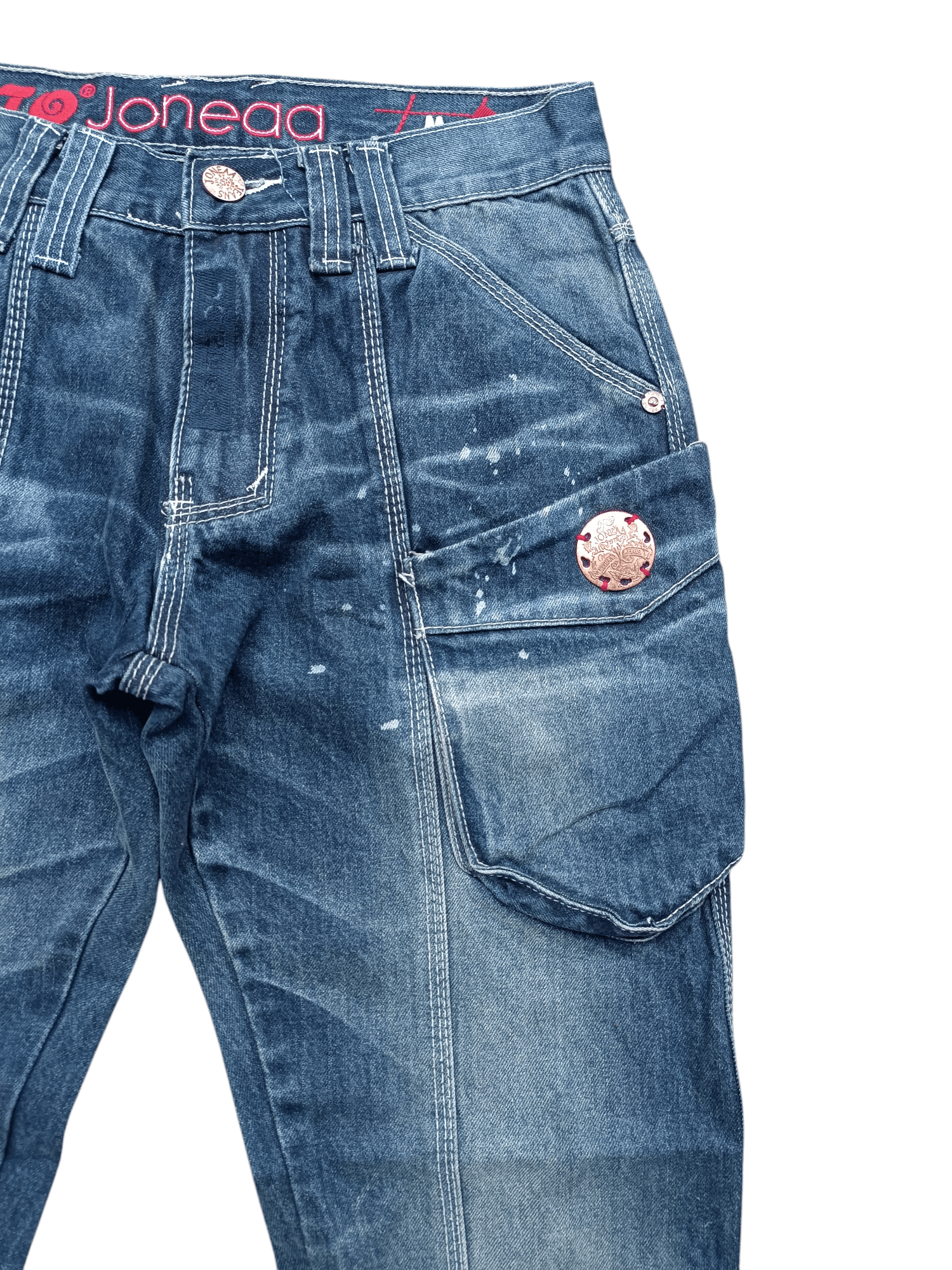 Hysteric Glamour RARE Joneaa Multi Pocket Design Knee Strap Jeans Size US 30 / EU 46 - 14 Thumbnail