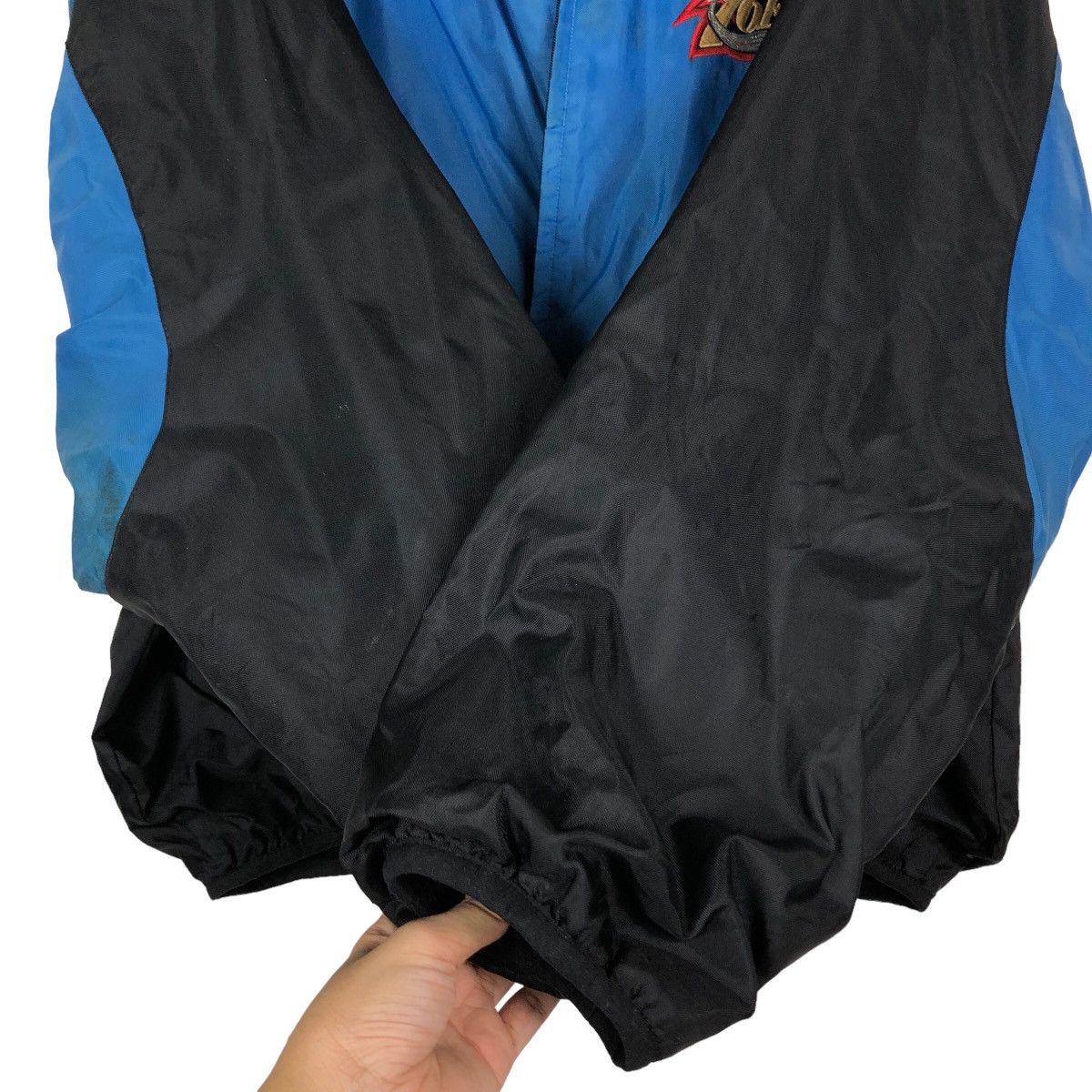 NBA 🔥Vintage Nylon Bomber Jacket NBA 76Ers Big Logo Size US XL / EU 56 / 4 - 15 Thumbnail