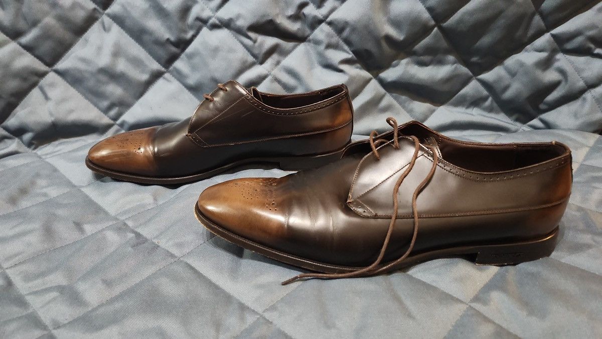 Burberry Ombre Effect Leather Oxford Size US 12 / EU 45 - 1 Thumbnail