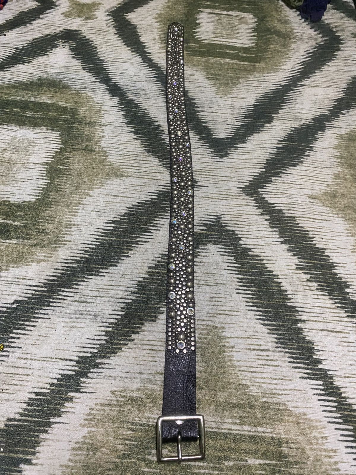 Japanese Brand (SENDOFFER) Vintage Full Studded Leather Belt Size ONE SIZE - 9 Thumbnail