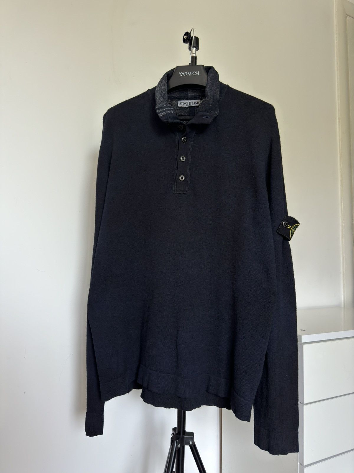 Stone Island Vintage 1988 Stone Island Buttoned Collared Sweater Faded Size US XL / EU 56 / 4 - 6 Thumbnail