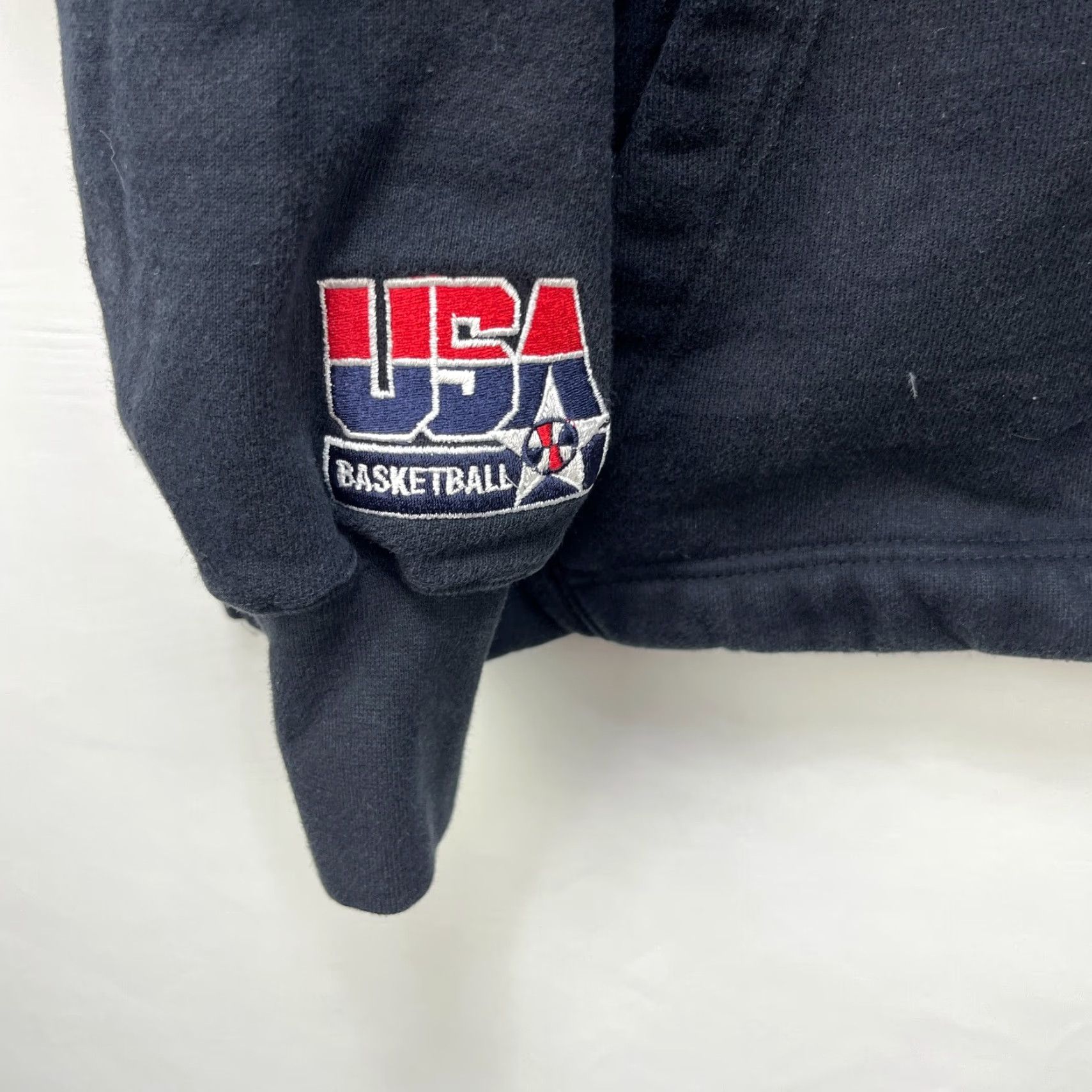 Champion VINTAGE Champion Team USA Basketball Hoodie Large Weave Dream Team Men L Black 90s Pullover Size US L / EU 52-54 / 3 - 7 Thumbnail
