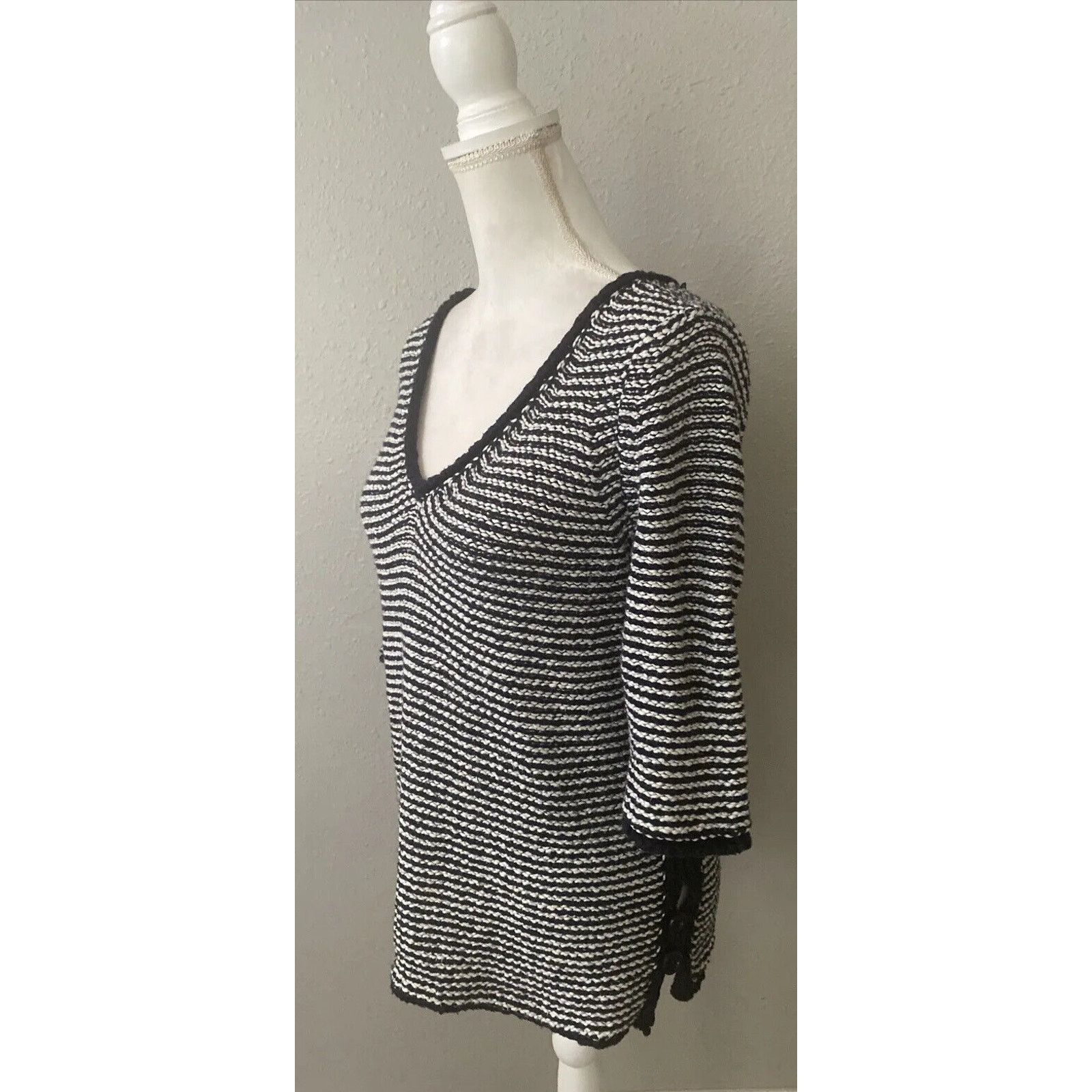 Calypso St Barth Calypso St. Barth Cotton Sweater Knit Size S Button V Neck Size S / US 4 / IT 40 - 3 Thumbnail