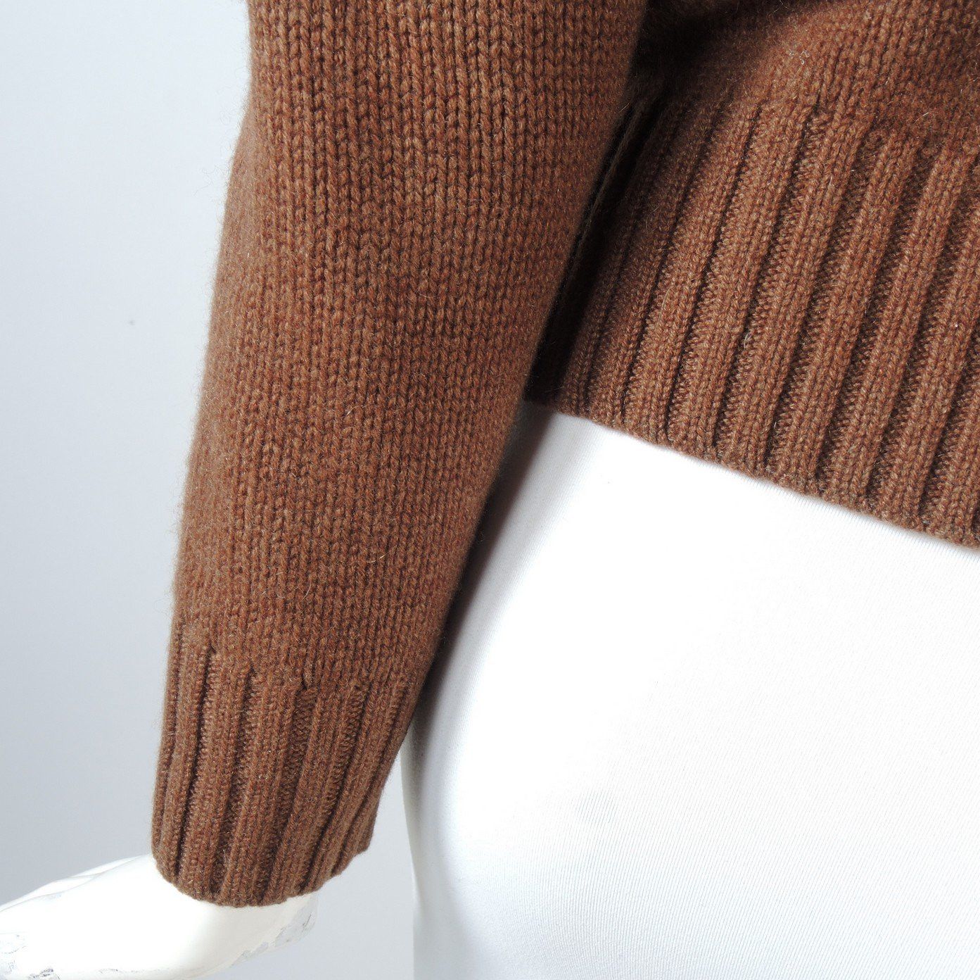Loro Piana o1smst1ft0424 Cashmere Zip Cardigan in Brown Size S / US 4 / IT 40 - 7 Thumbnail